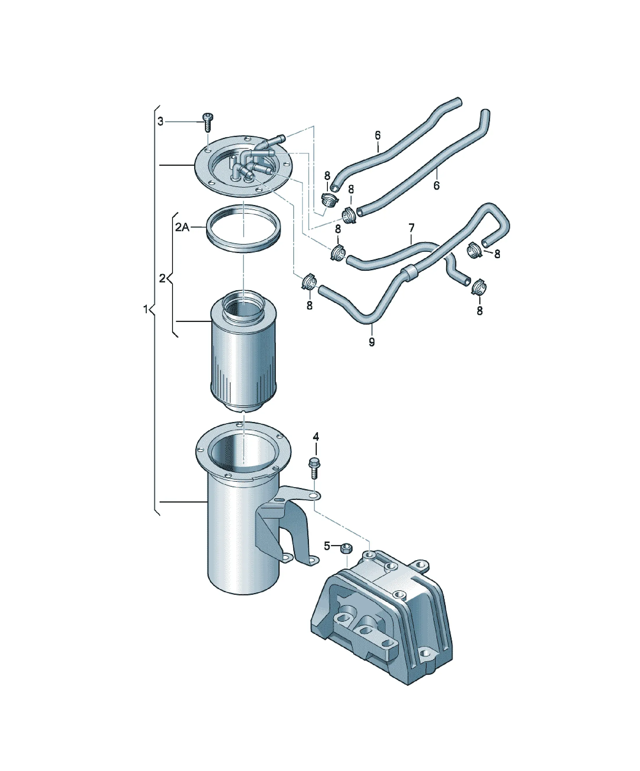 Fuel filter diagram