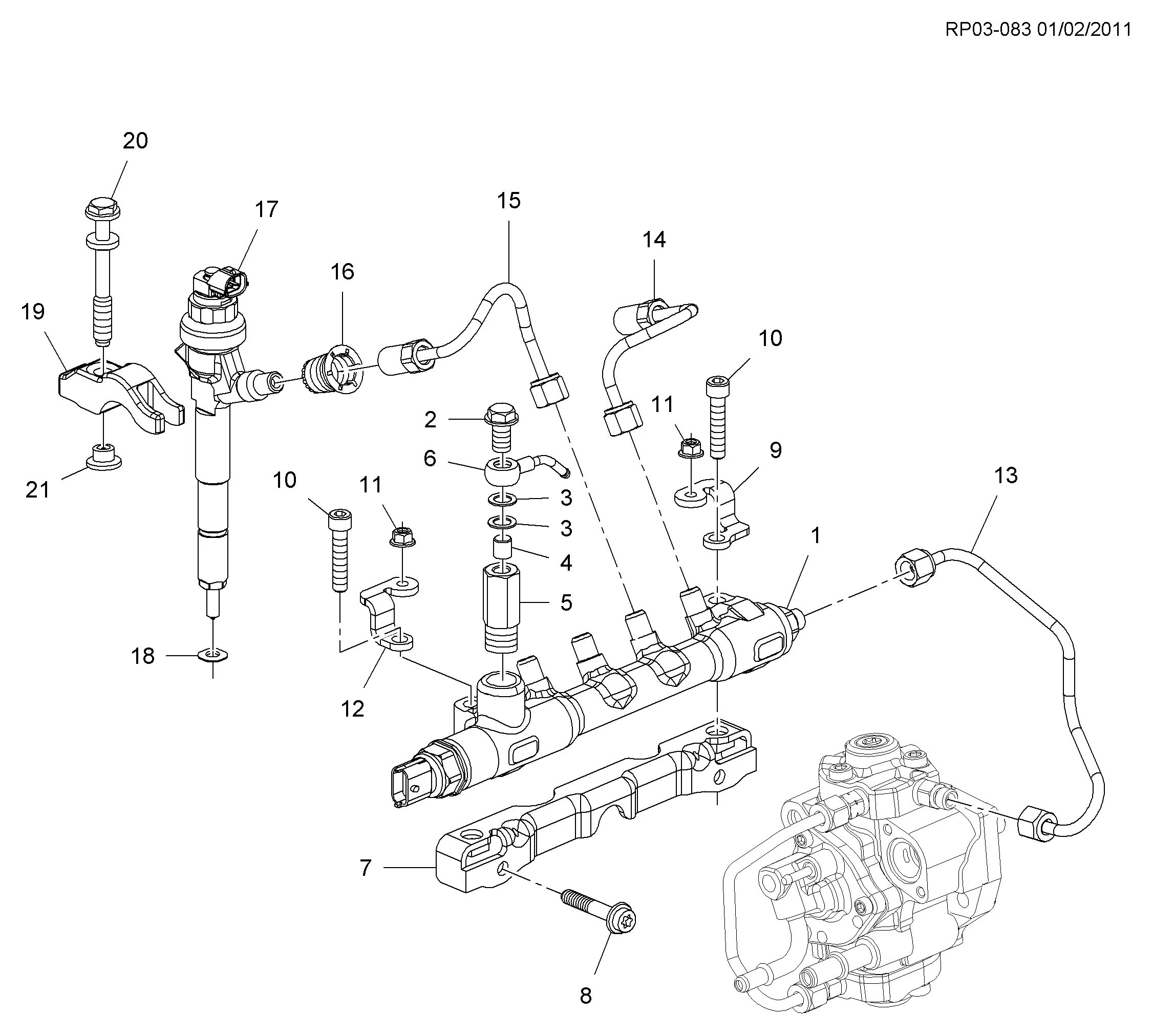 Fuel rail diagram