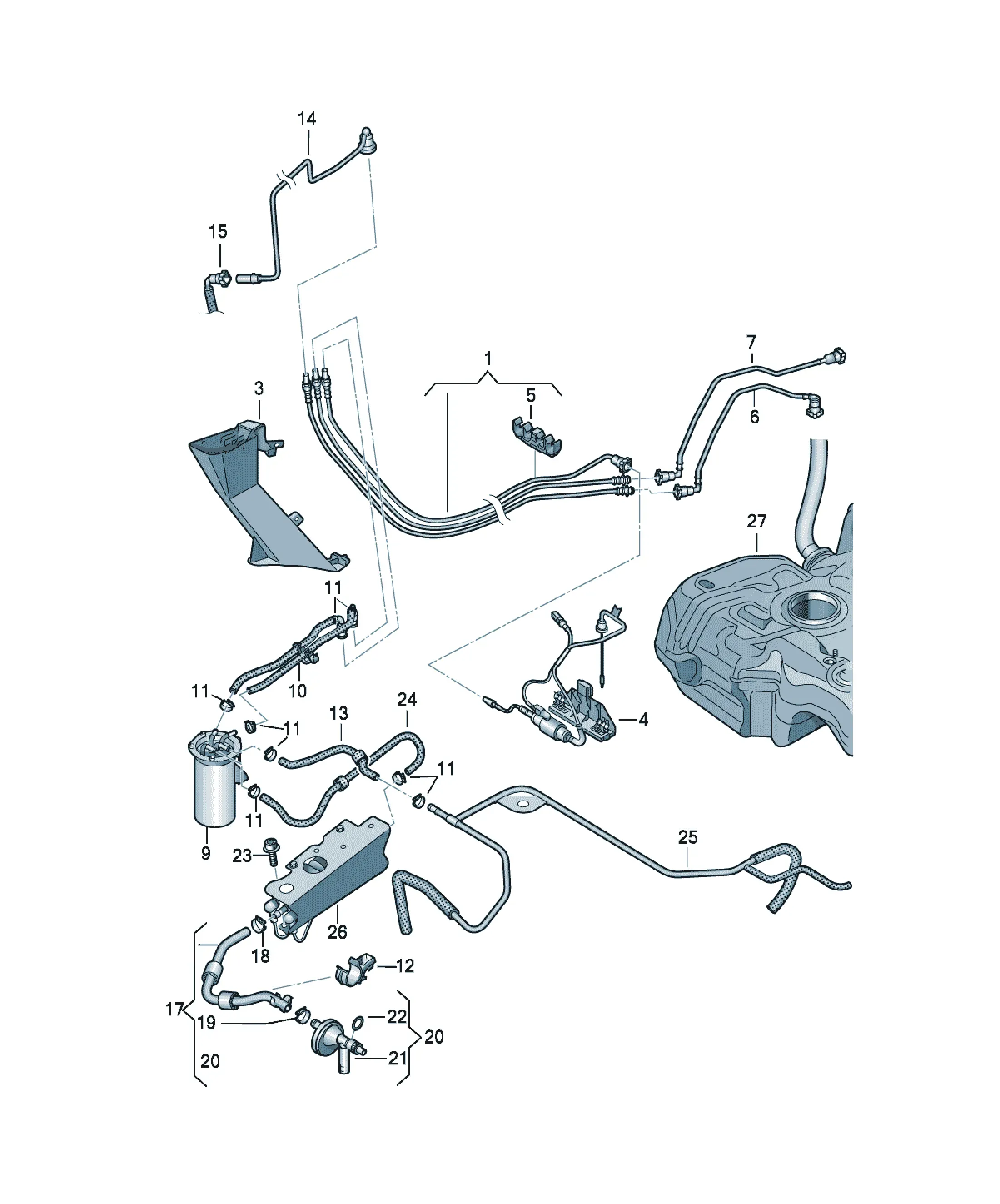 Fuel line diagram