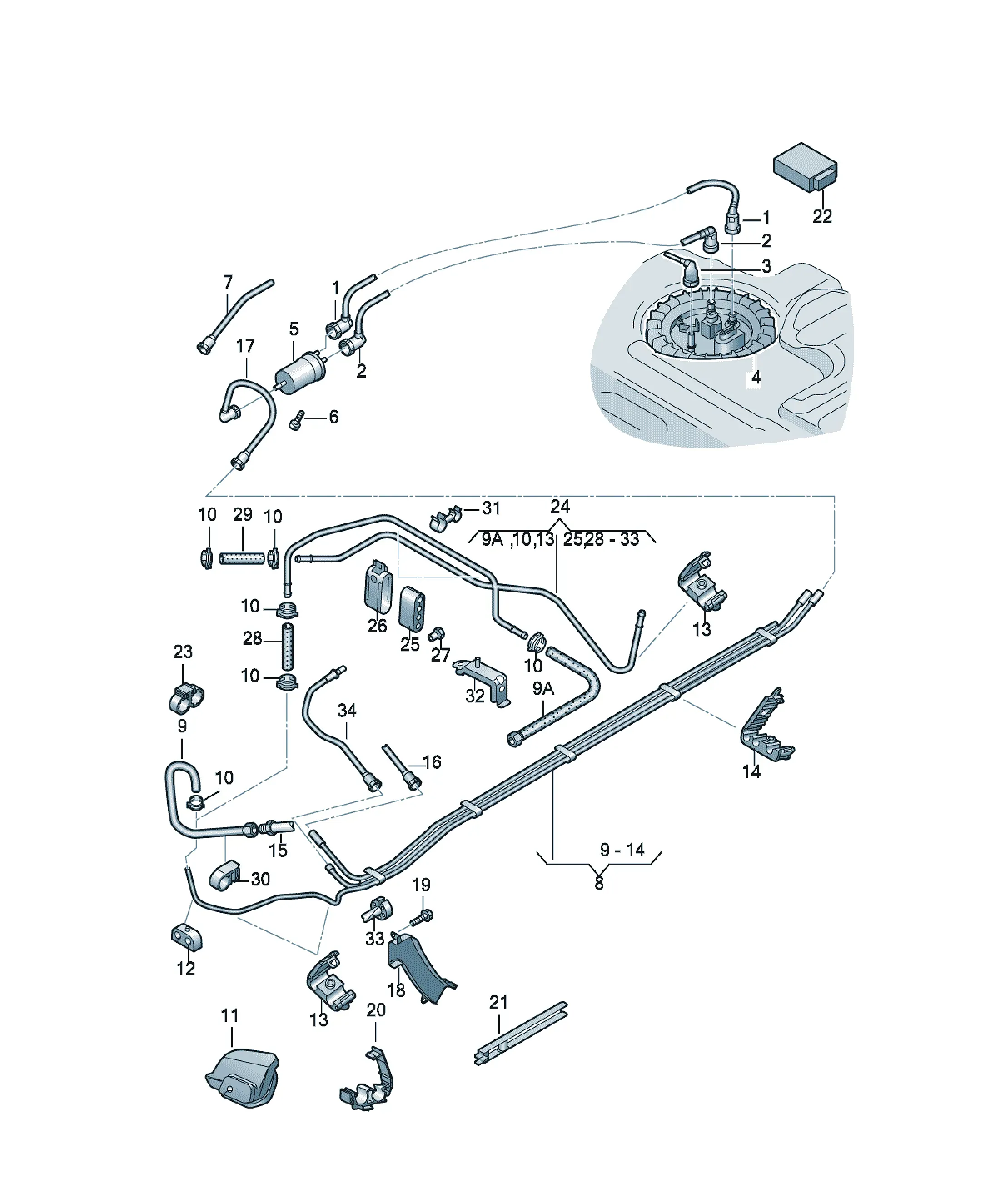 Fuel line diagram