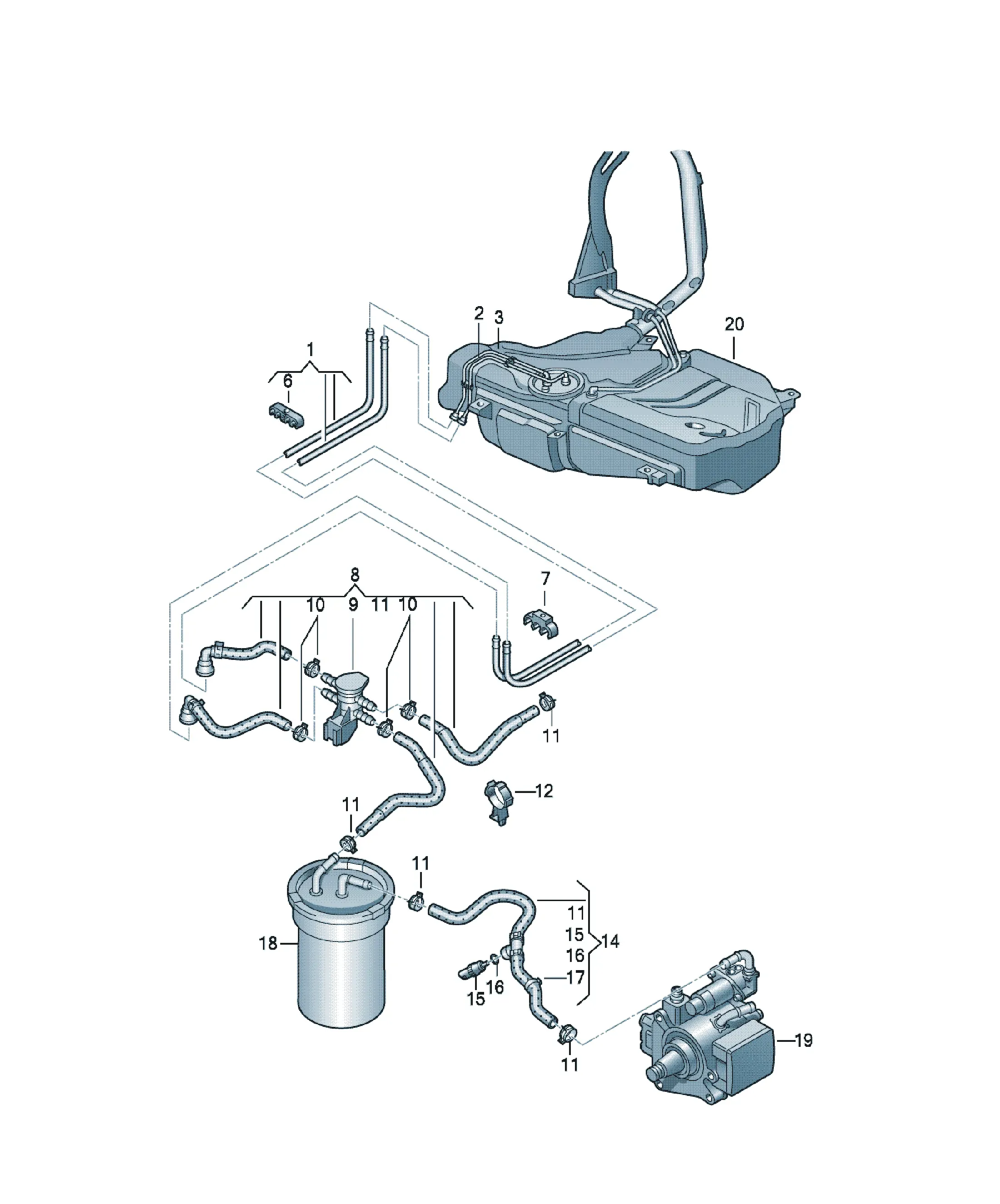 Fuel line diagram