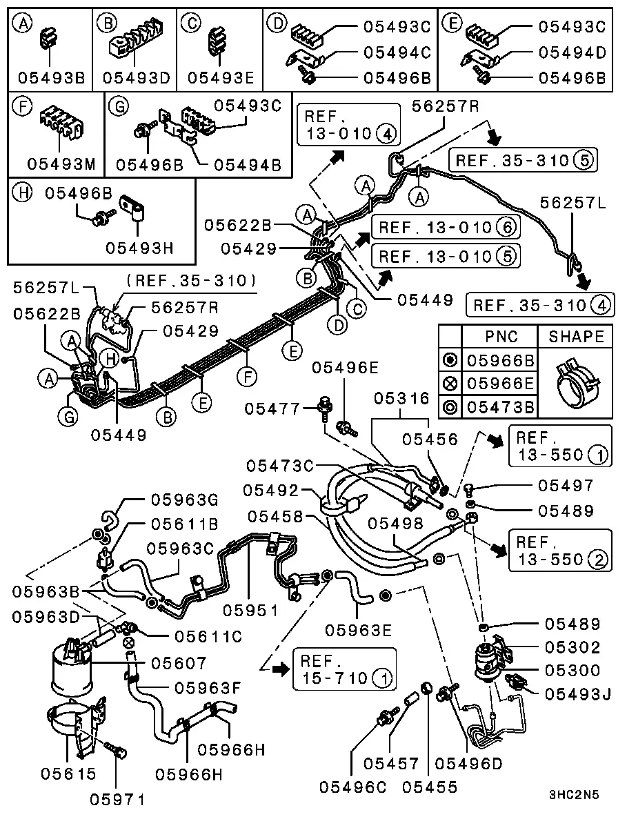Fuel vapor control system diagram