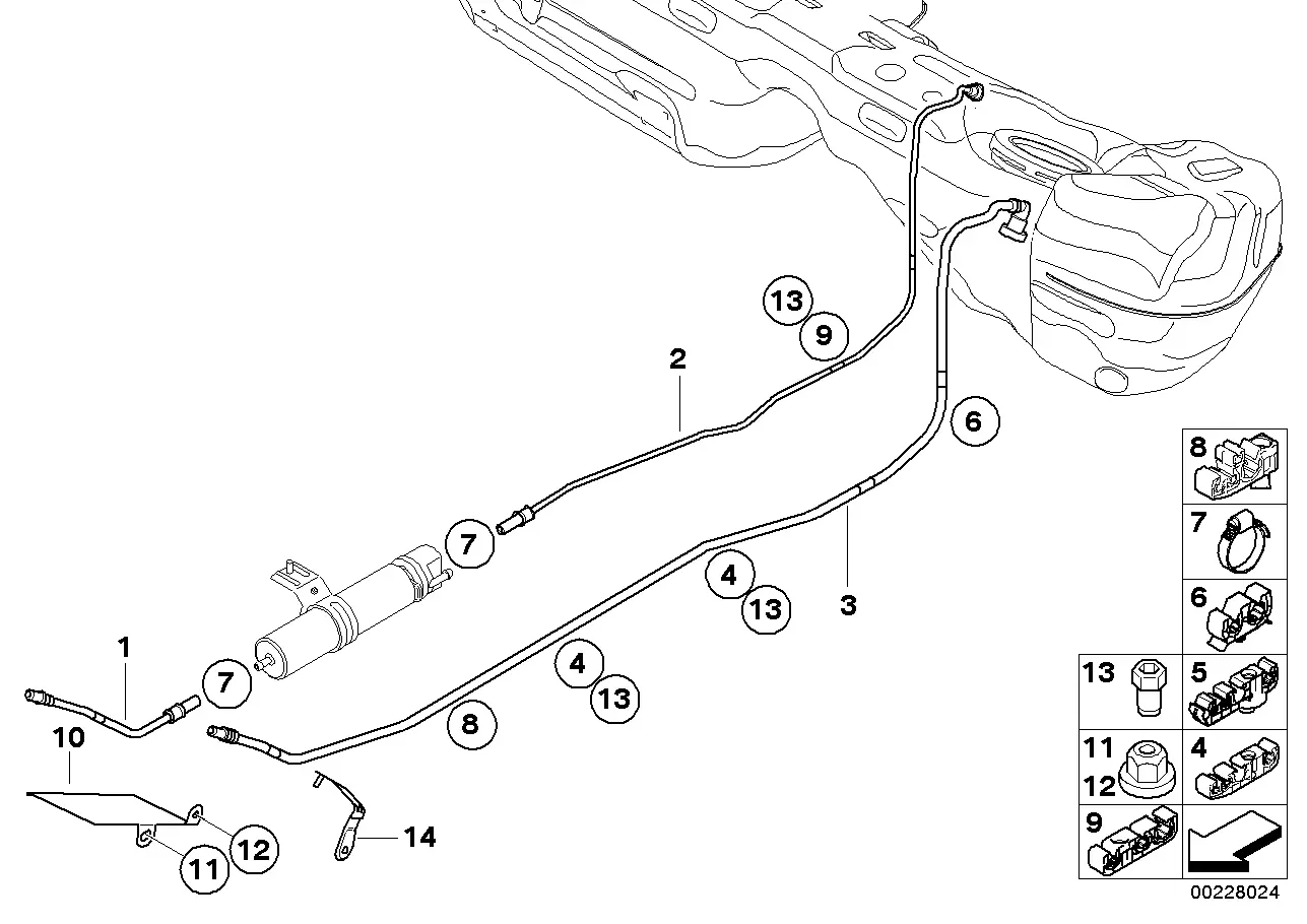 Fuel pipe diagram