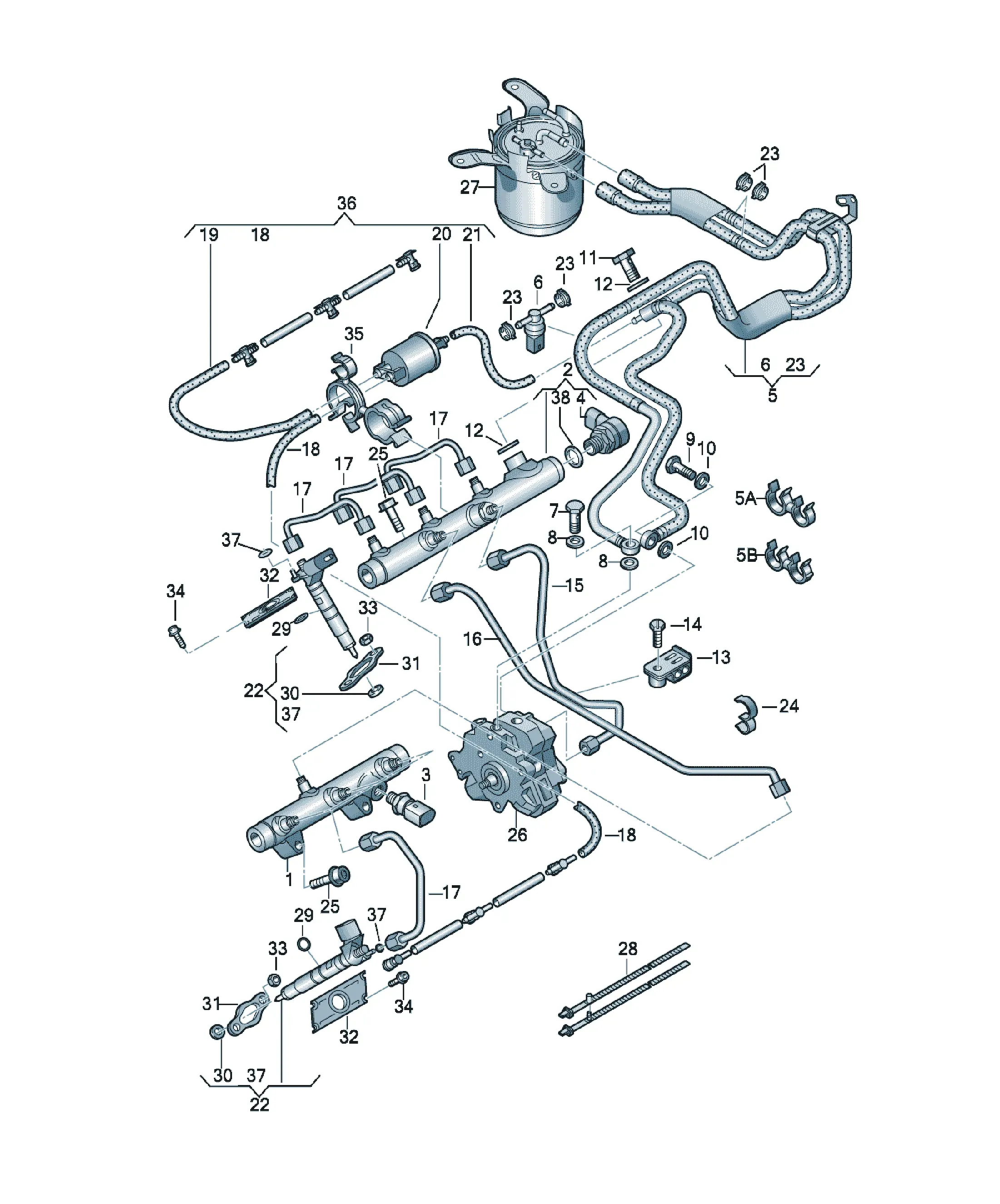 Fuel rail diagram