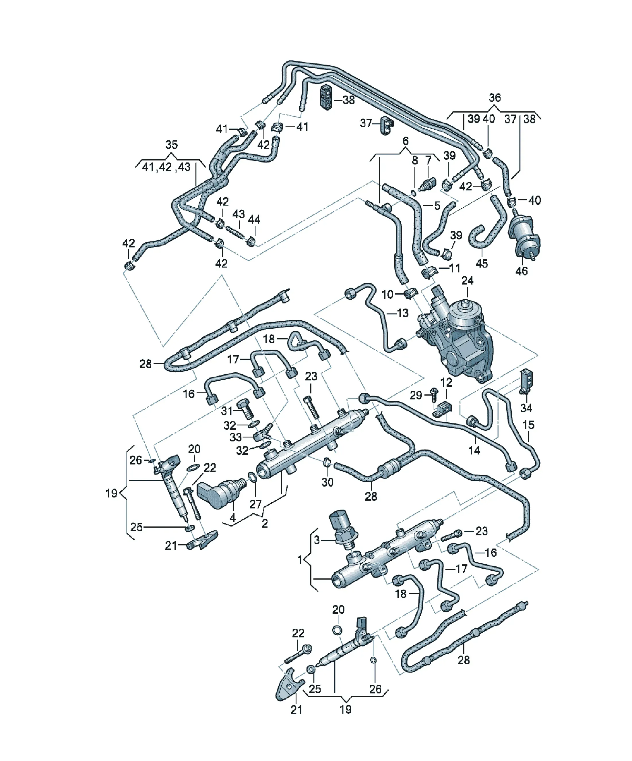 Fuel rail diagram