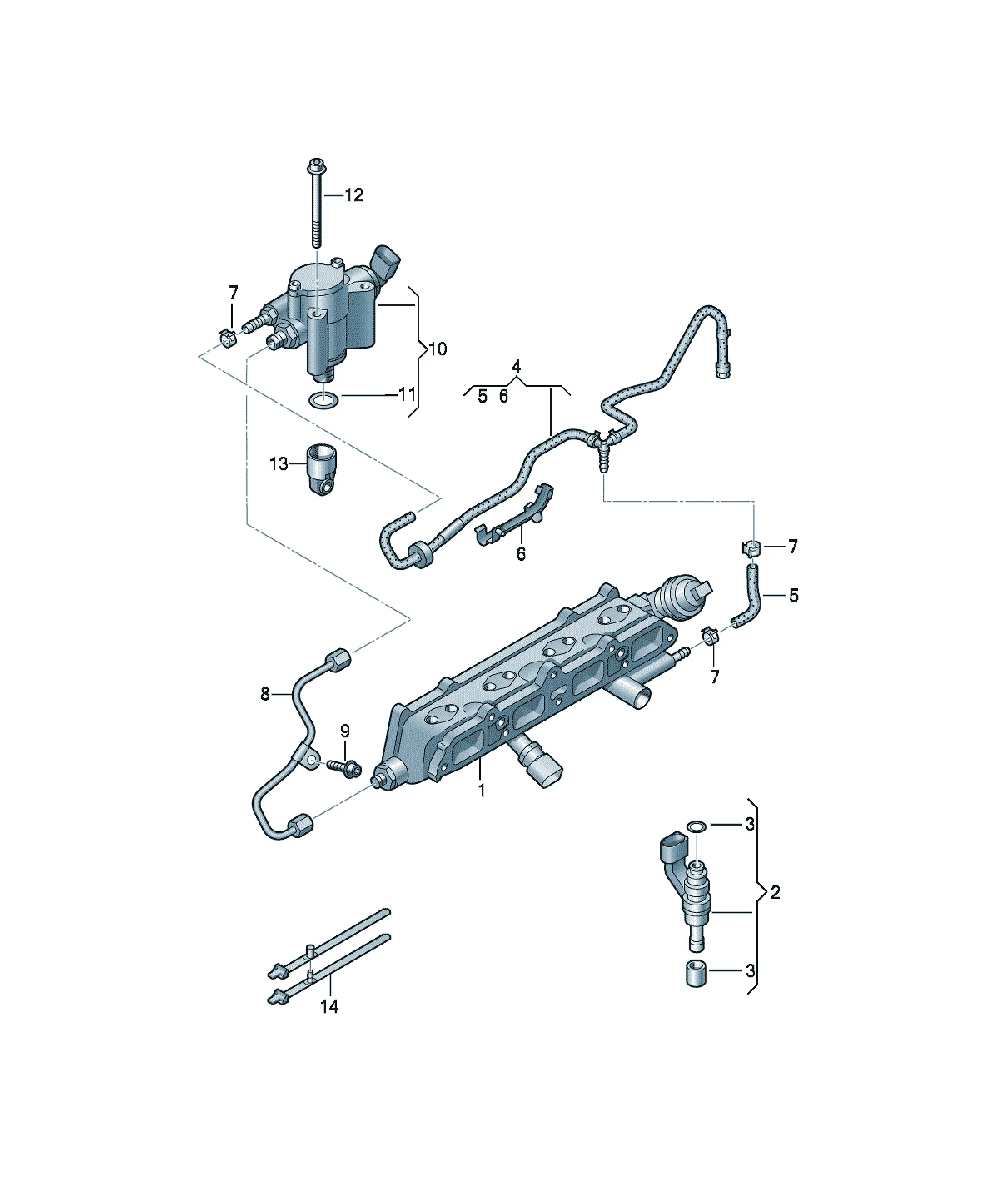 Fuel rail diagram