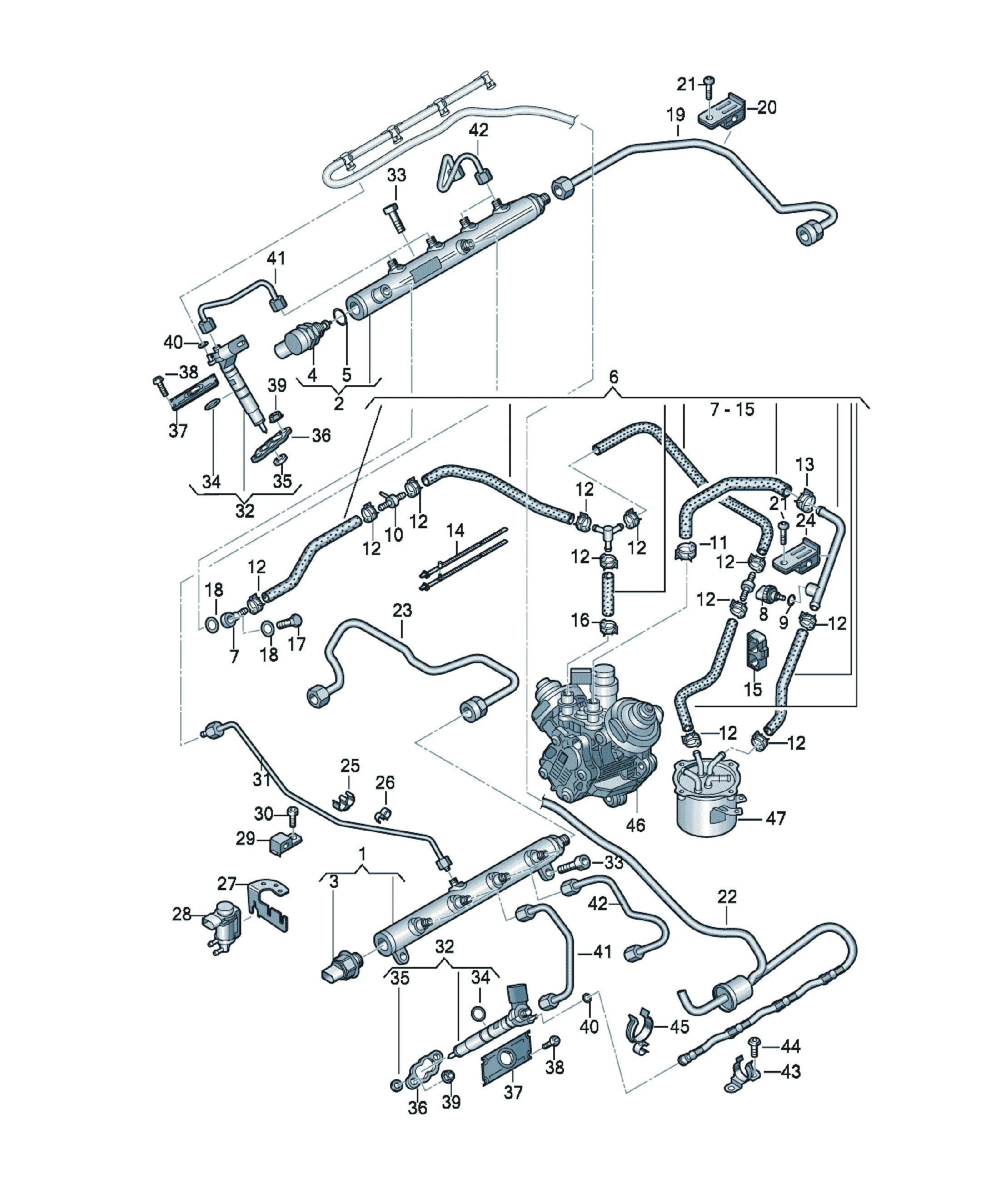 Fuel rail diagram