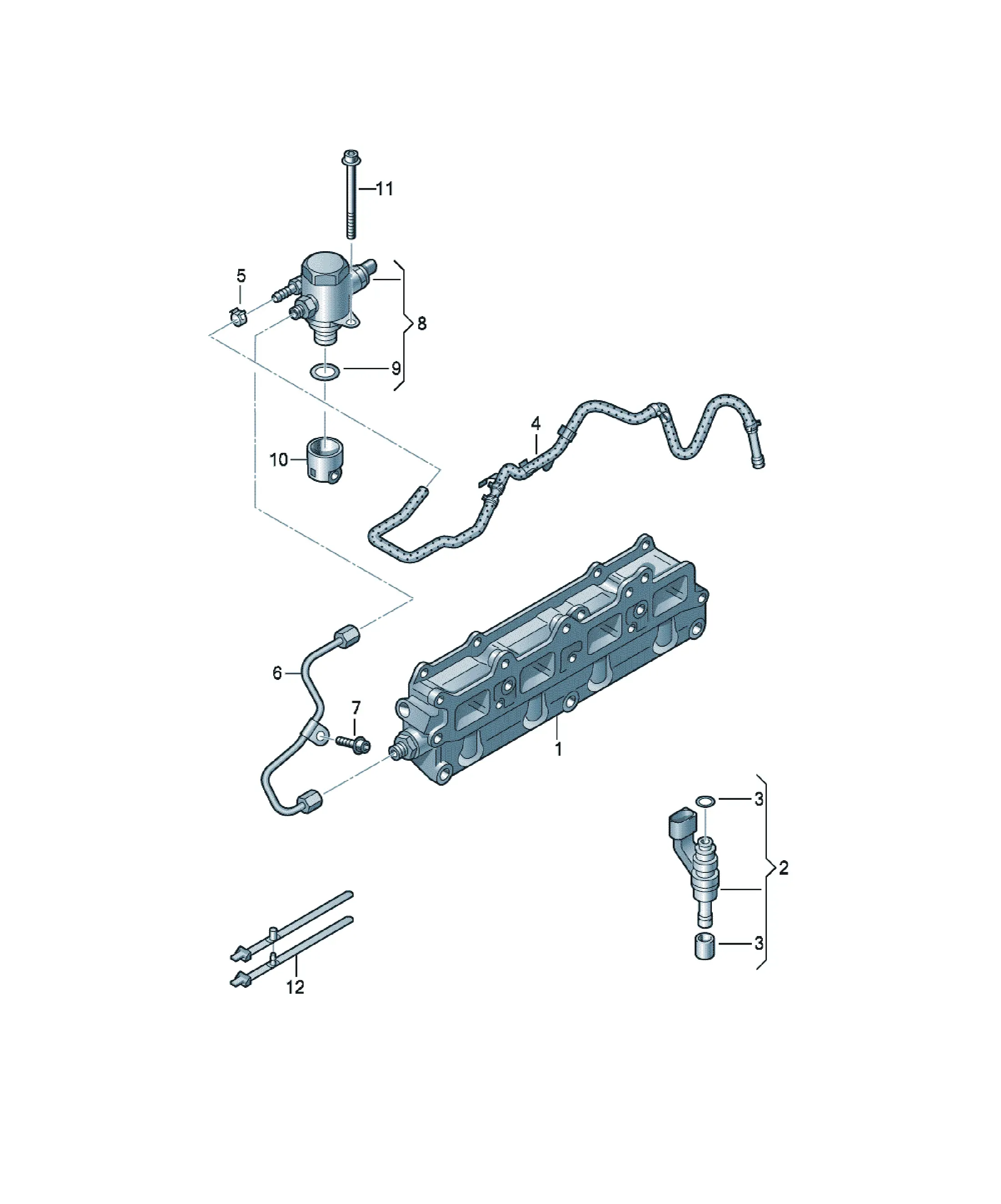 Fuel rail diagram