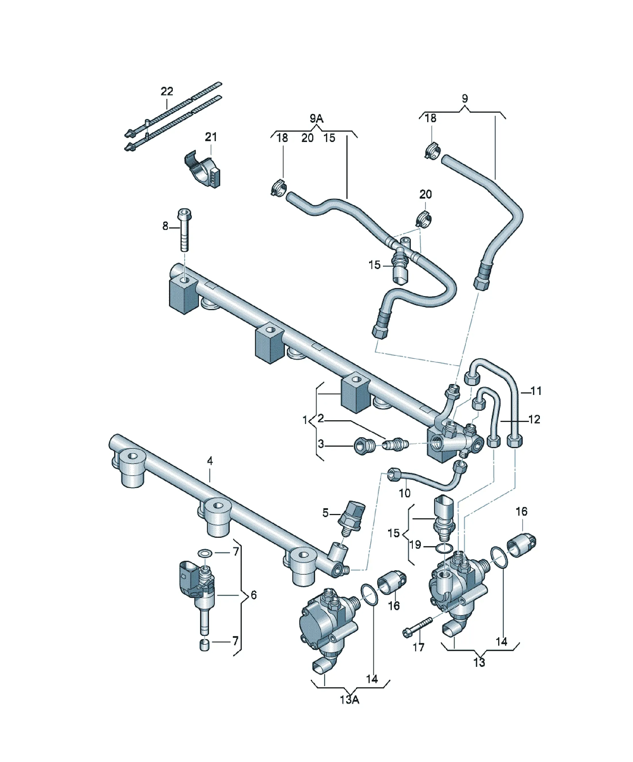 Fuel rail diagram