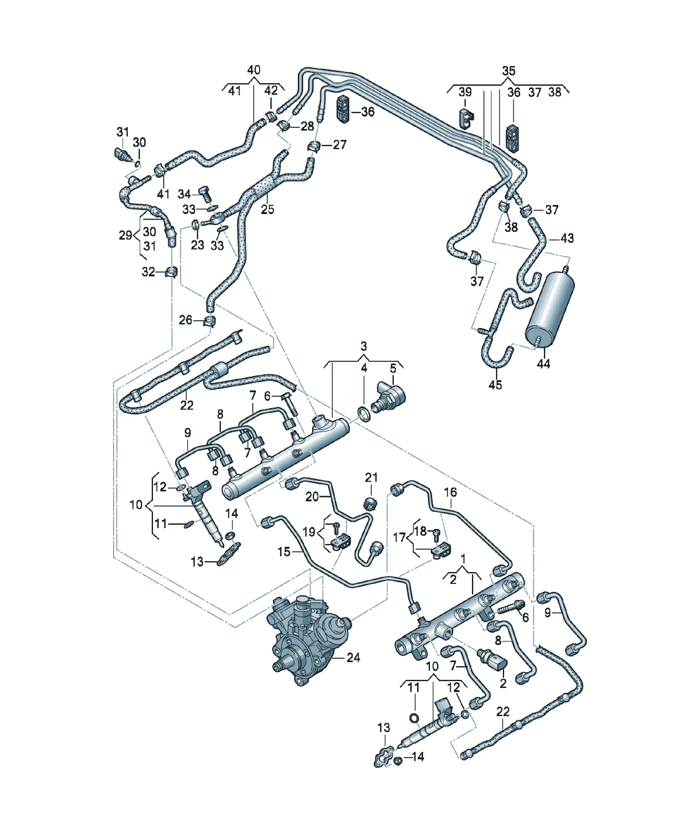 Fuel rail diagram