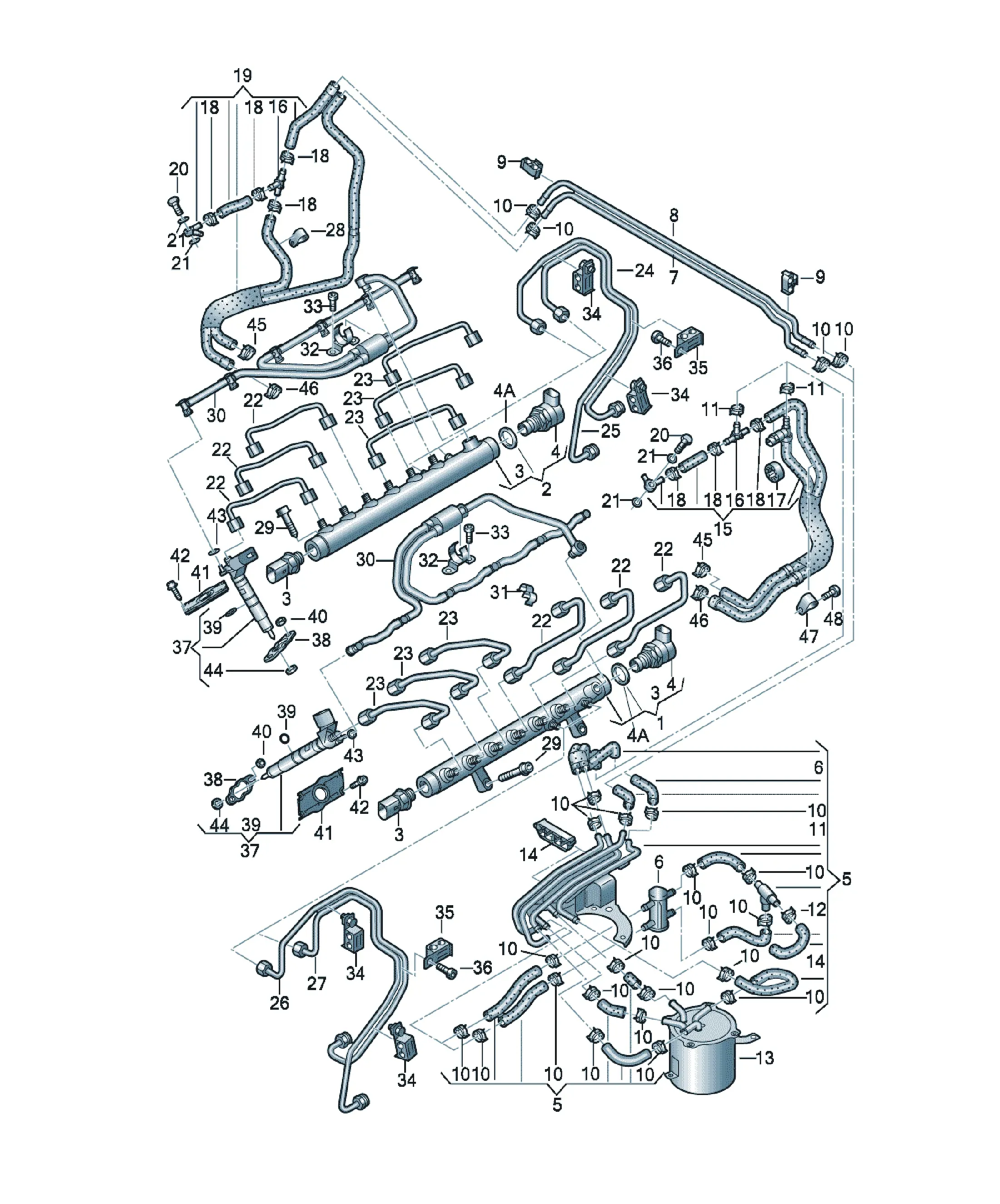 Fuel rail diagram