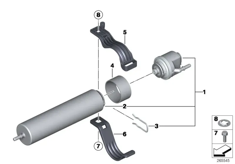 Fuel filter diagram