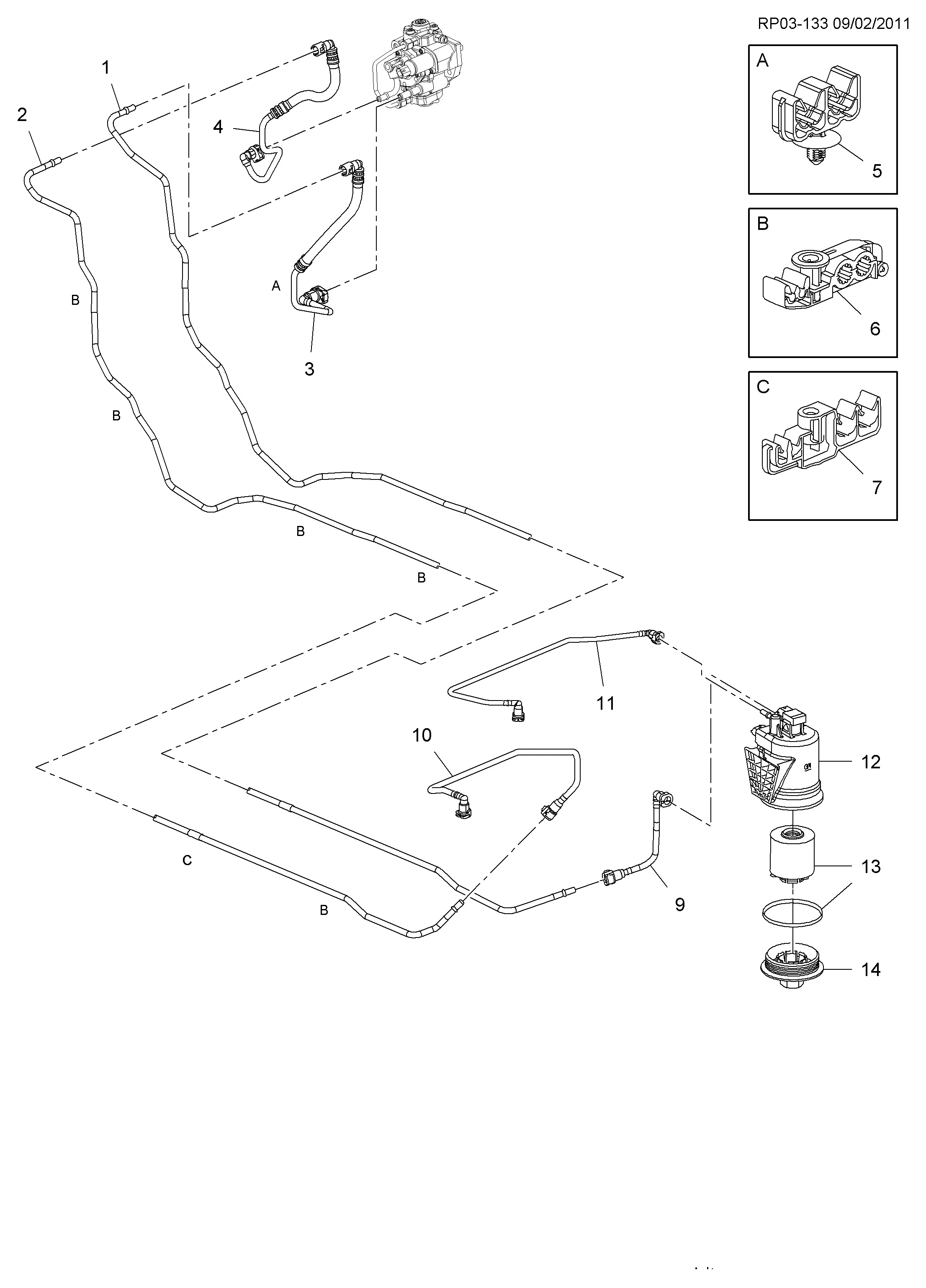 Fuel supply system diagram