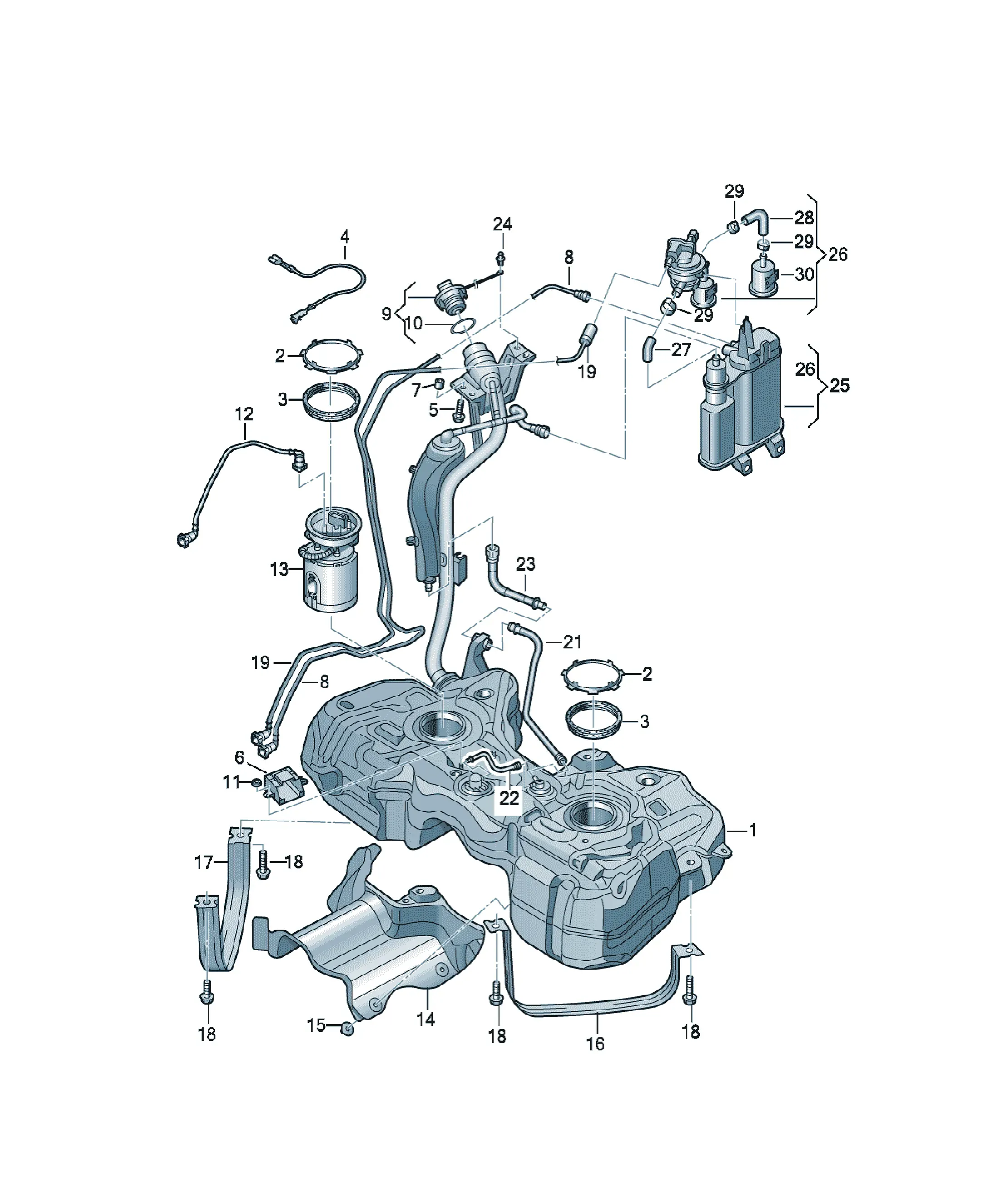 Fuel tank diagram
