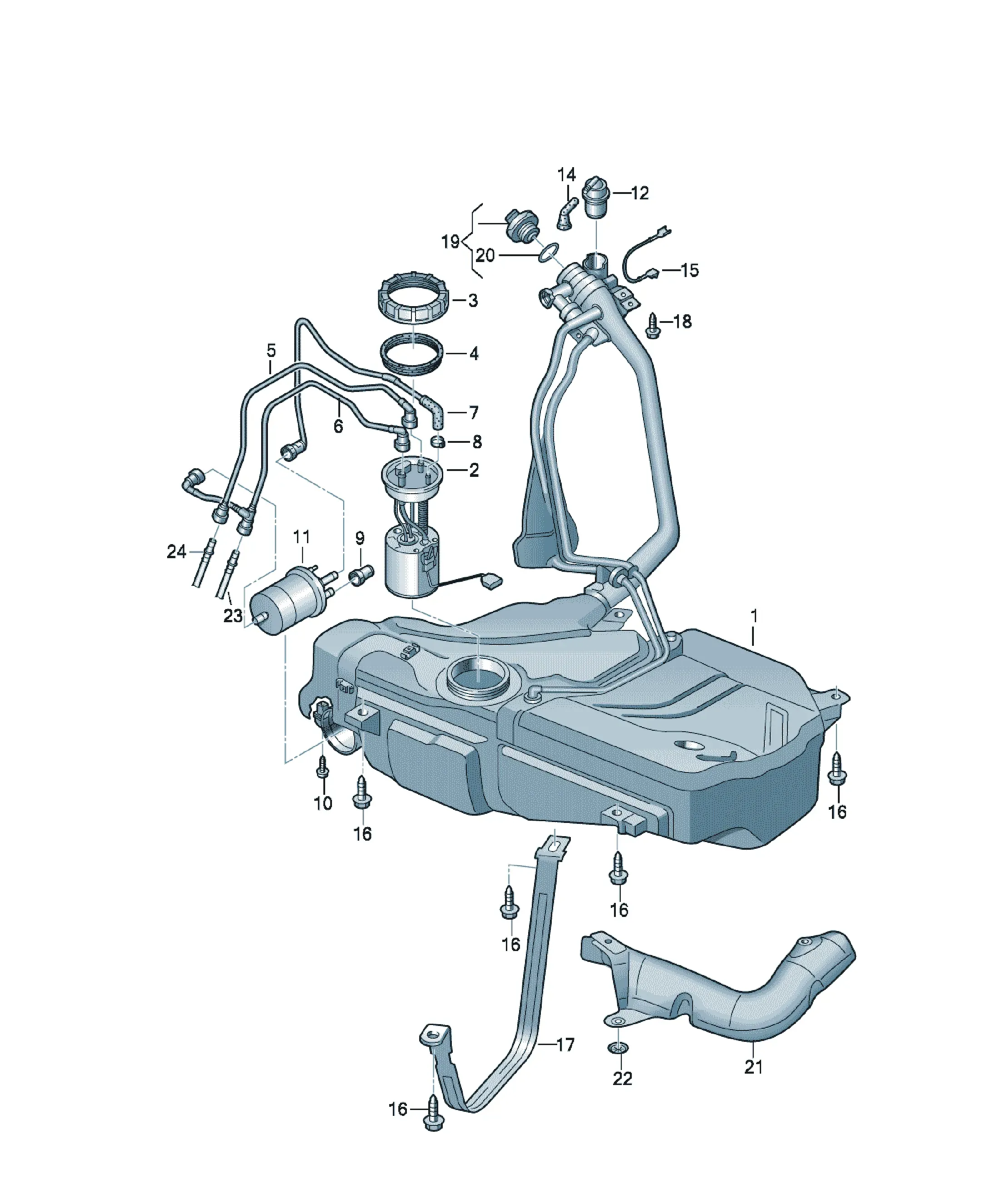Fuel tank diagram