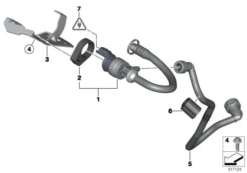 Fuel tank ventilation valve diagram