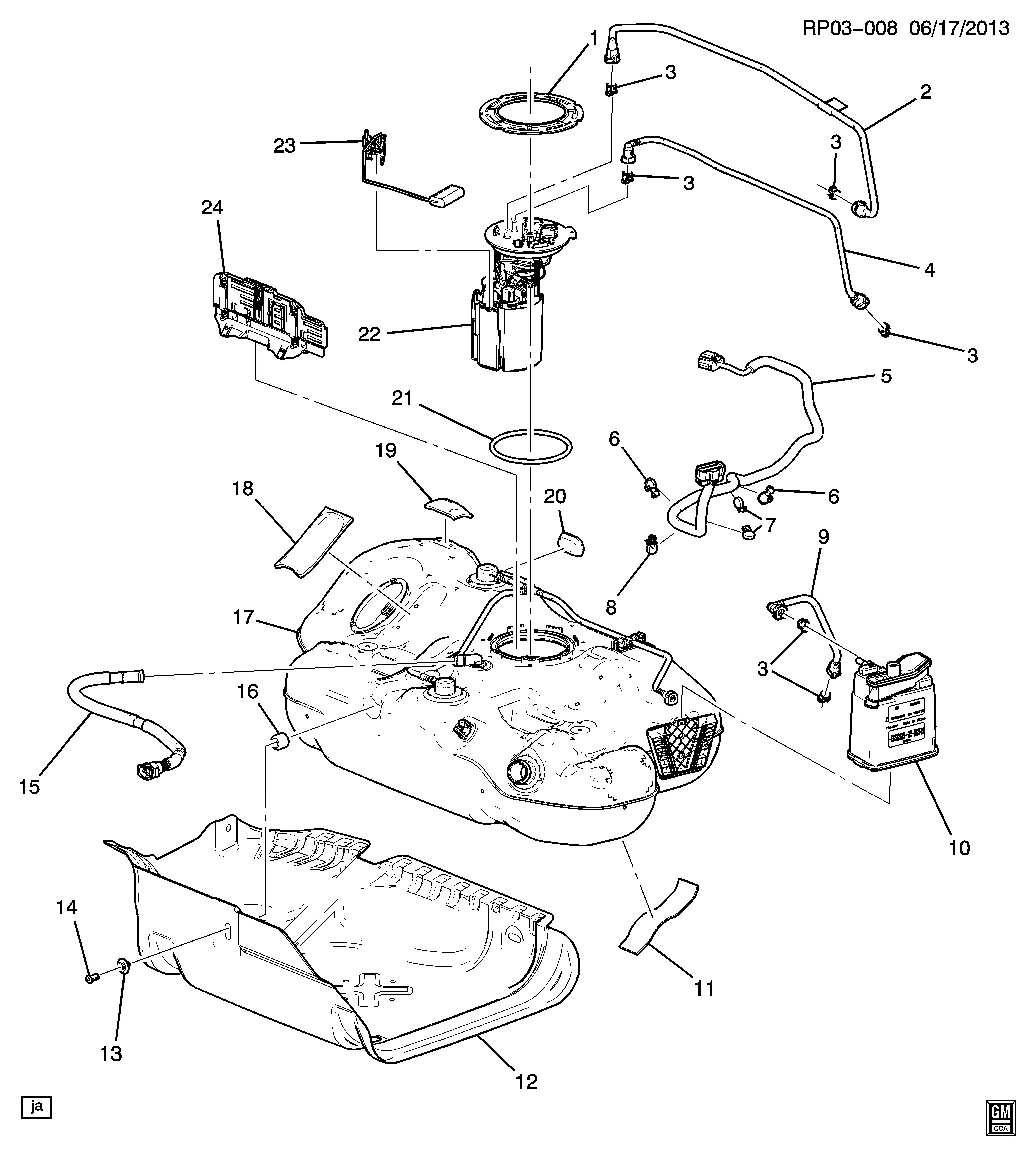 Fuel tank diagram