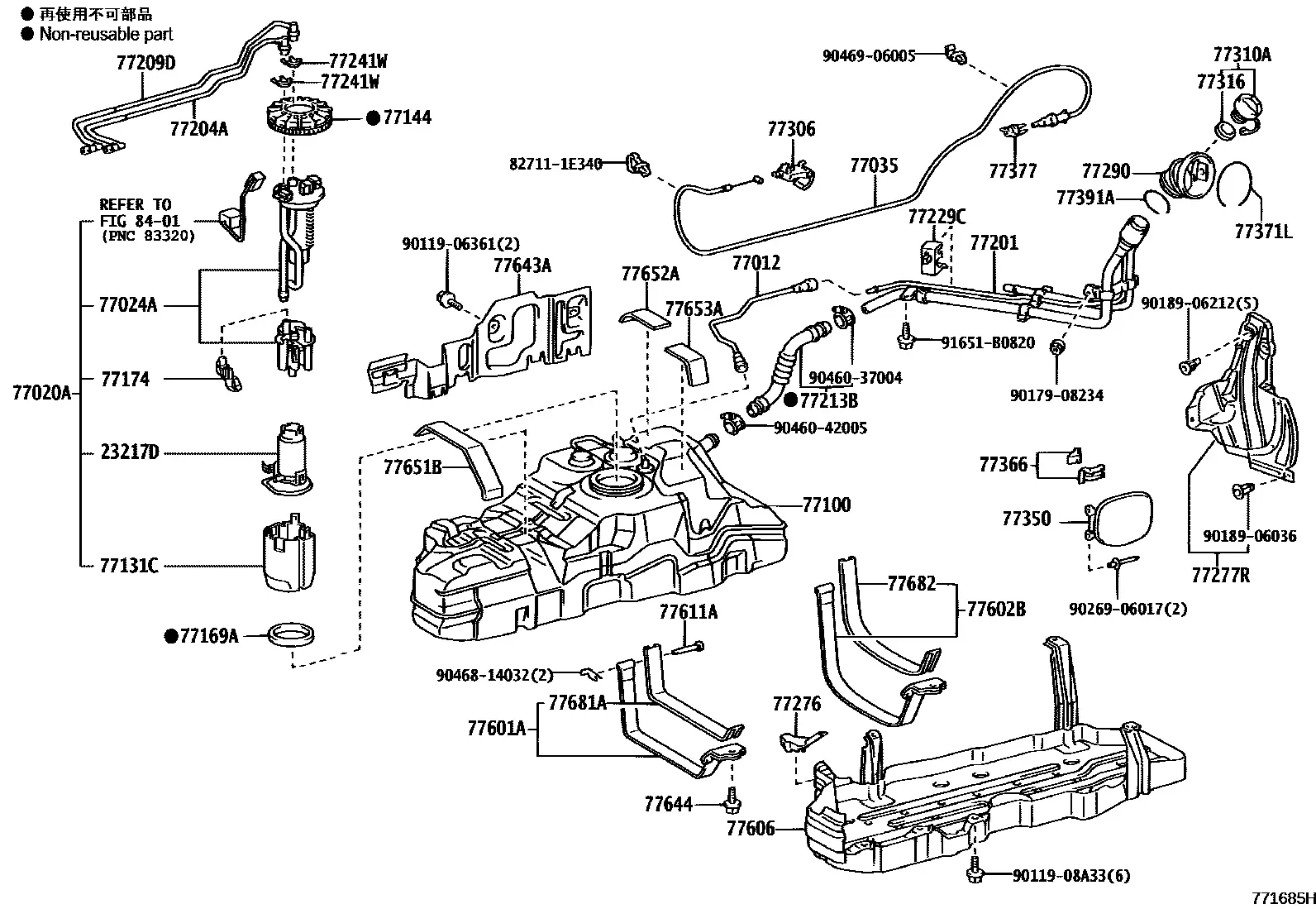 Fuel tank diagram