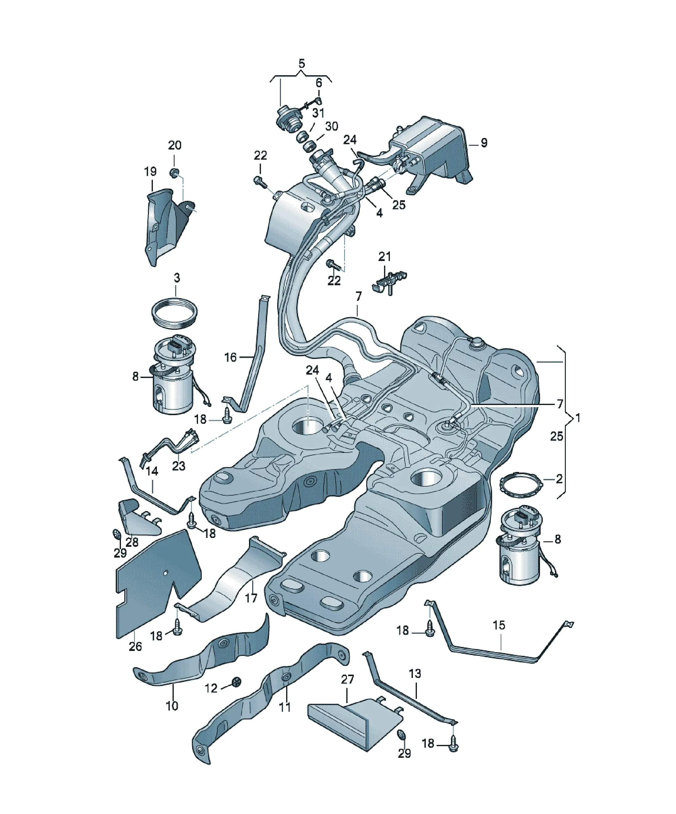 Fuel tank diagram