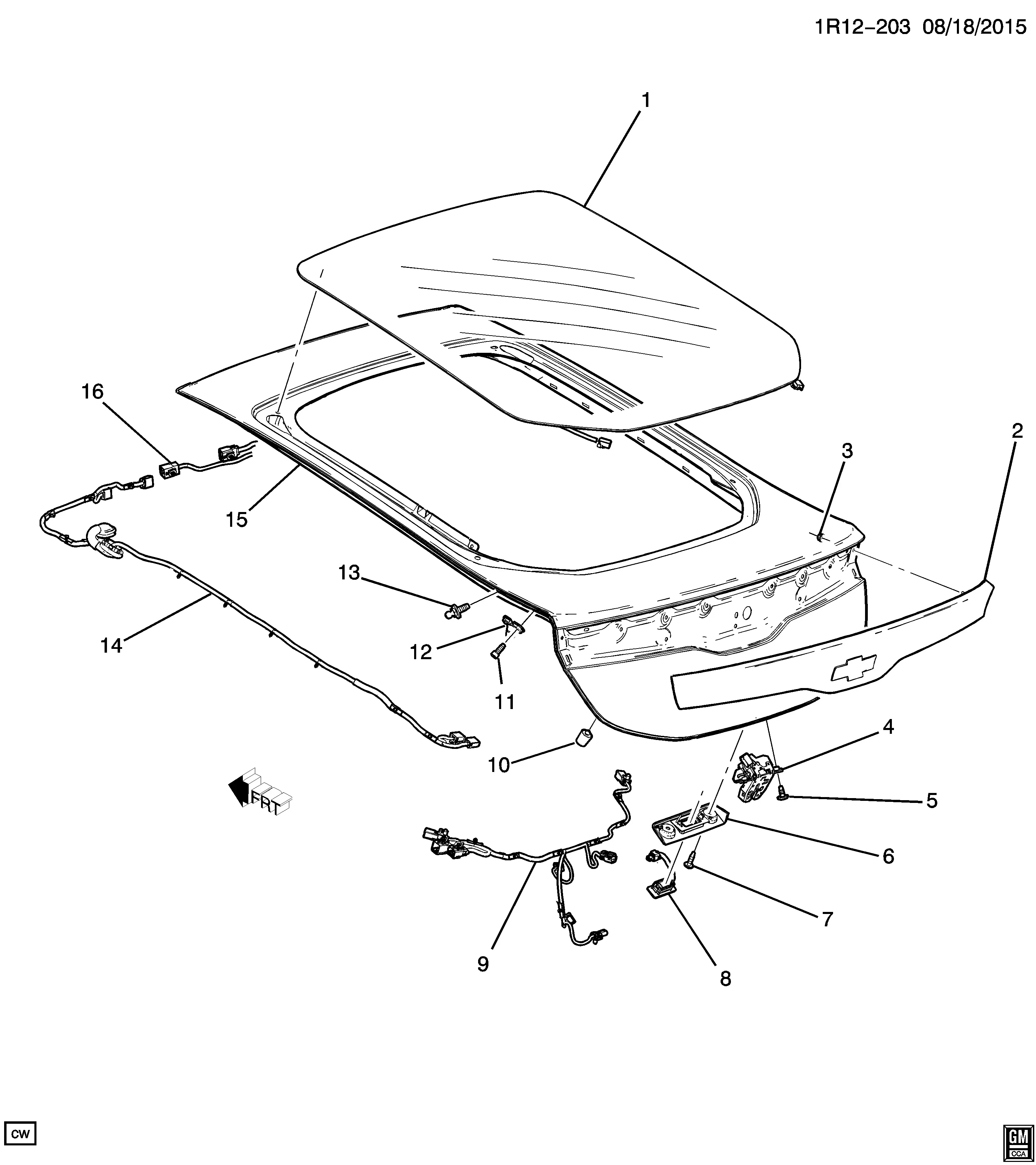 Liftgate Hardware, Part 2 diagram