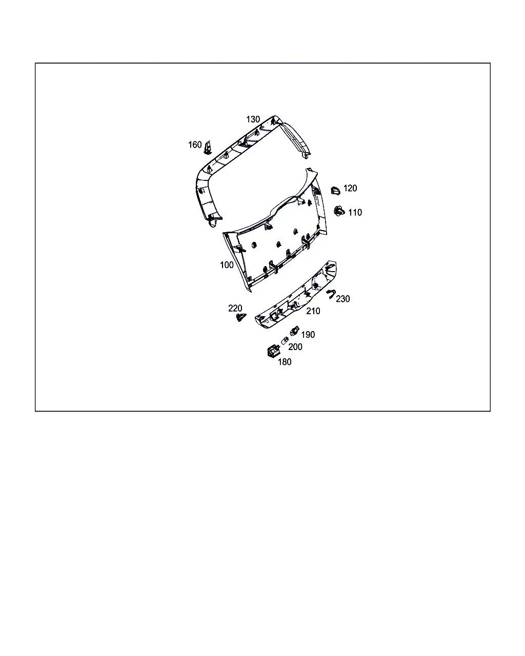 Фурнитура и стекло двери багажного отделения diagram