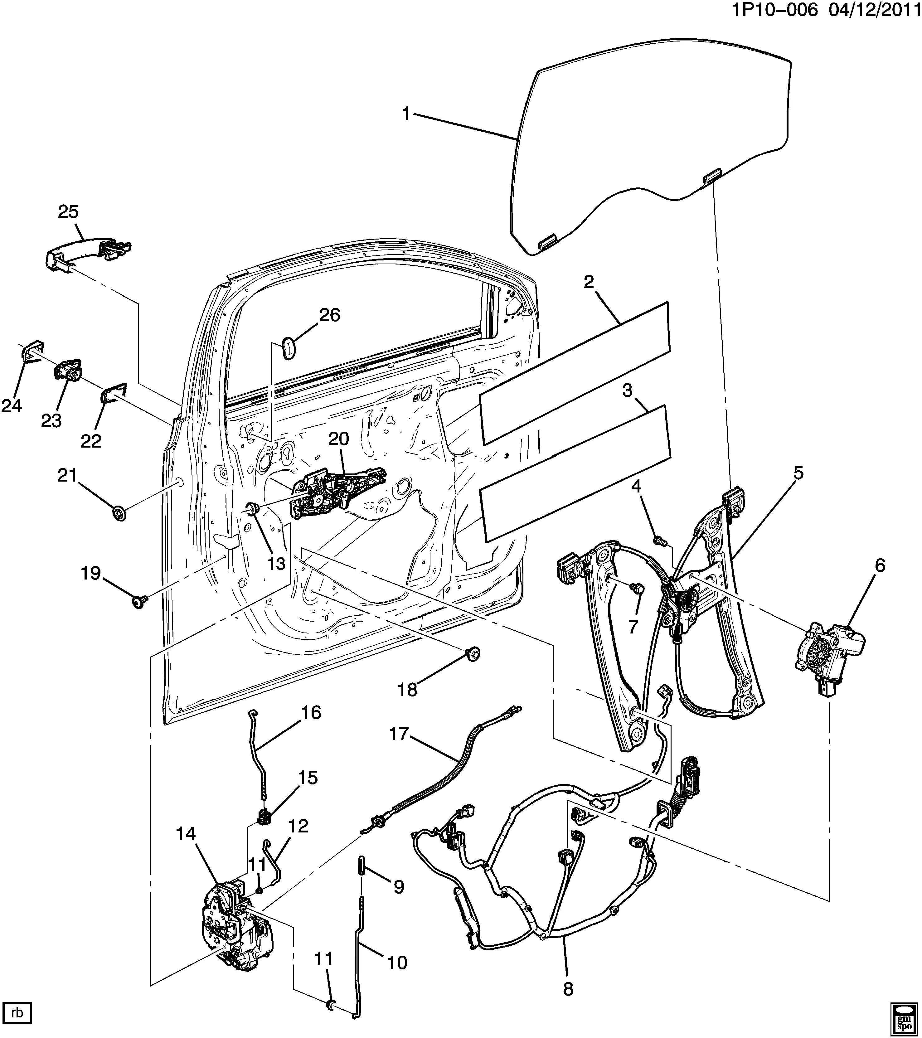 Front Door Hardware, Part 2 diagram