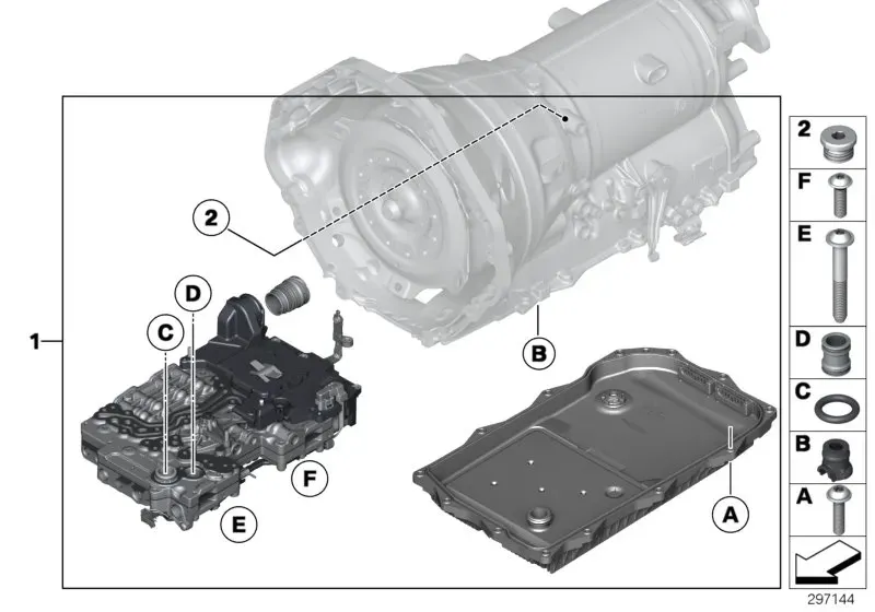 Automatic transmission mechatronics diagram