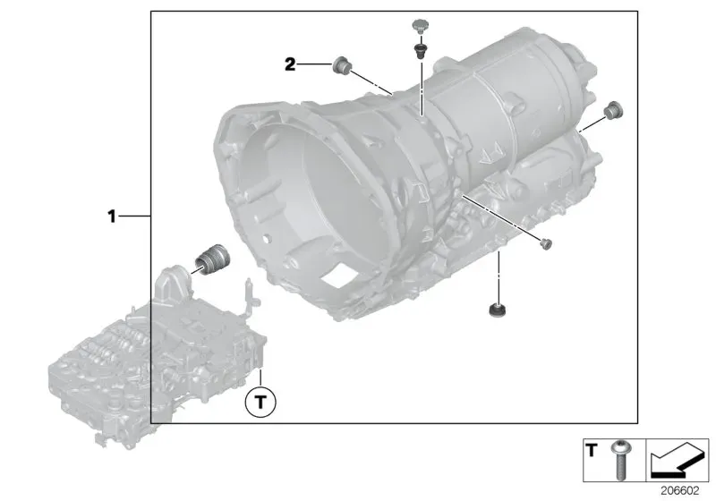 Transmission small parts set diagram