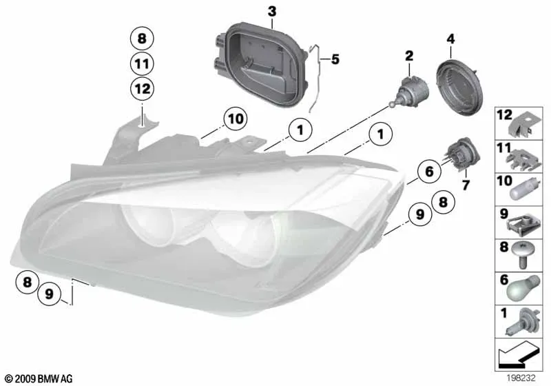 Headlamp diagram