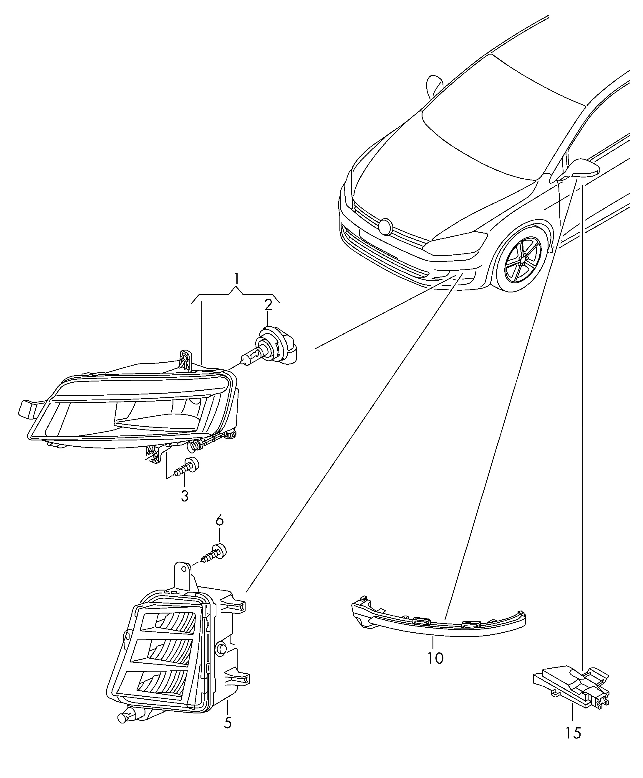 Halogen Fog Lamp diagram