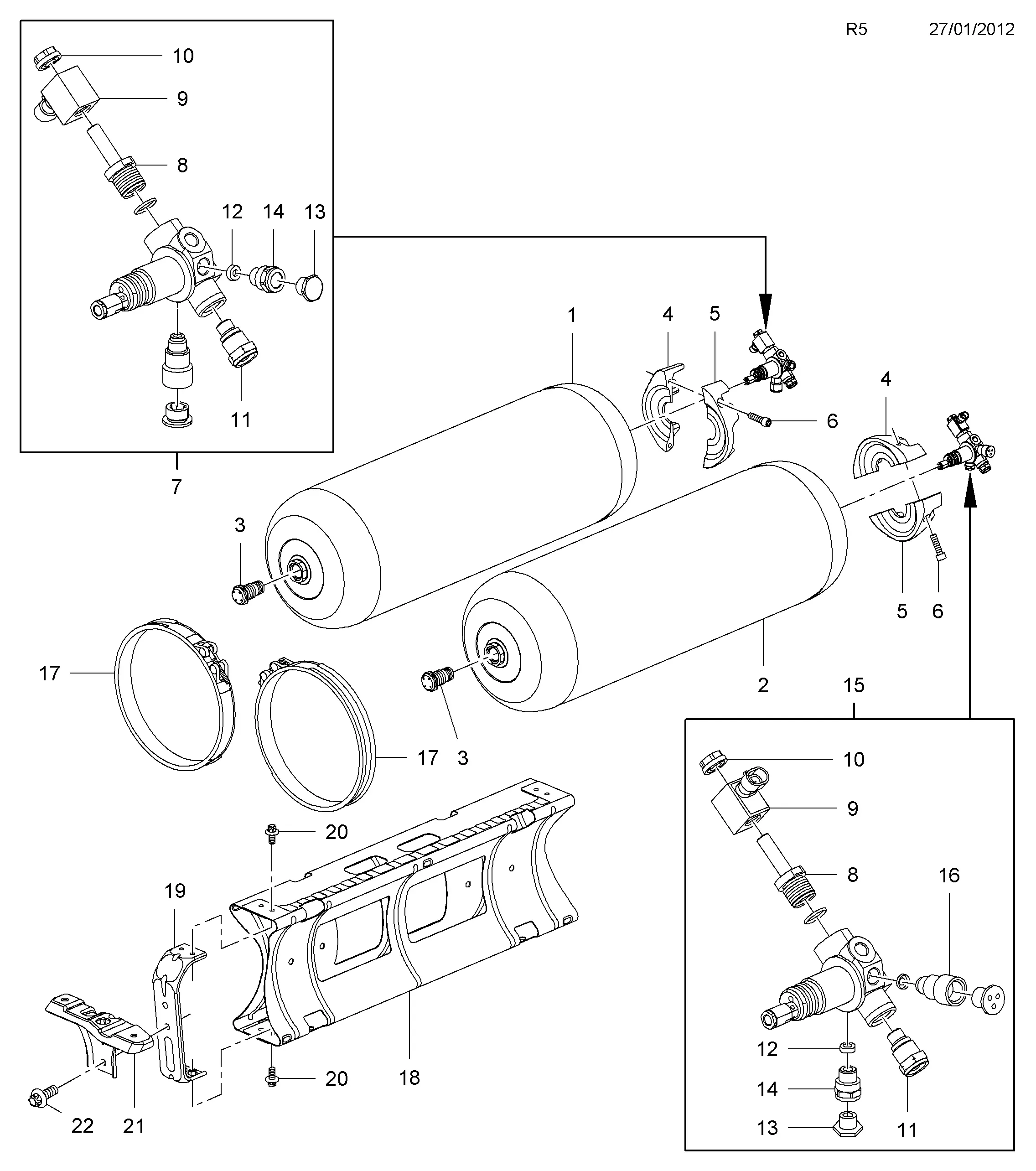 CNG Fuel Tank diagram