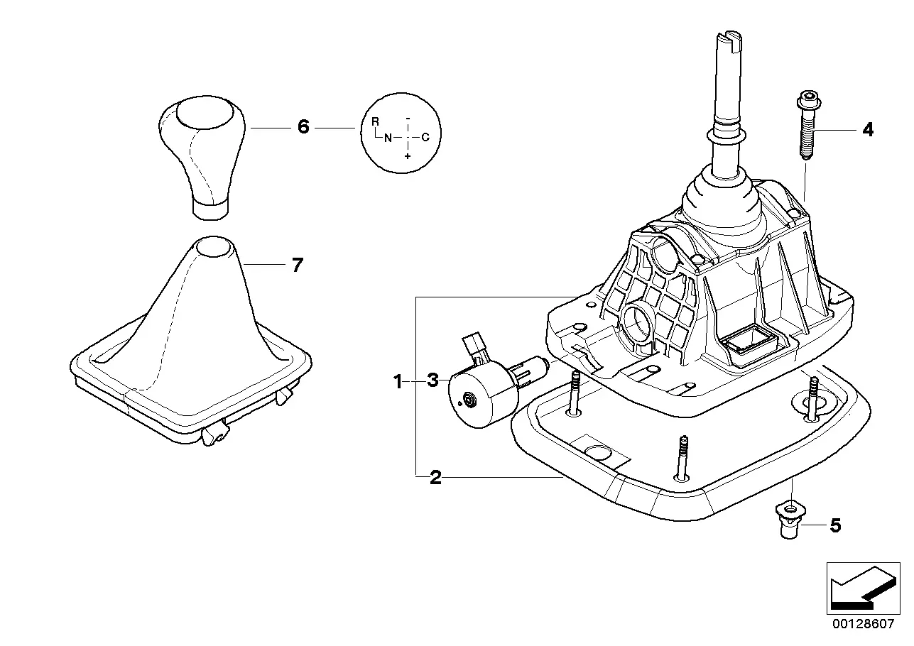 Gear shift mechanism diagram