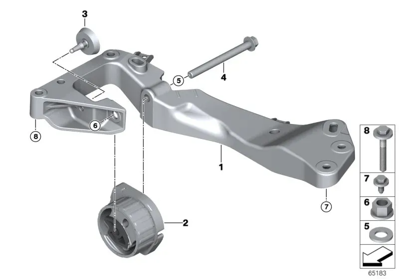 Transmission mount diagram