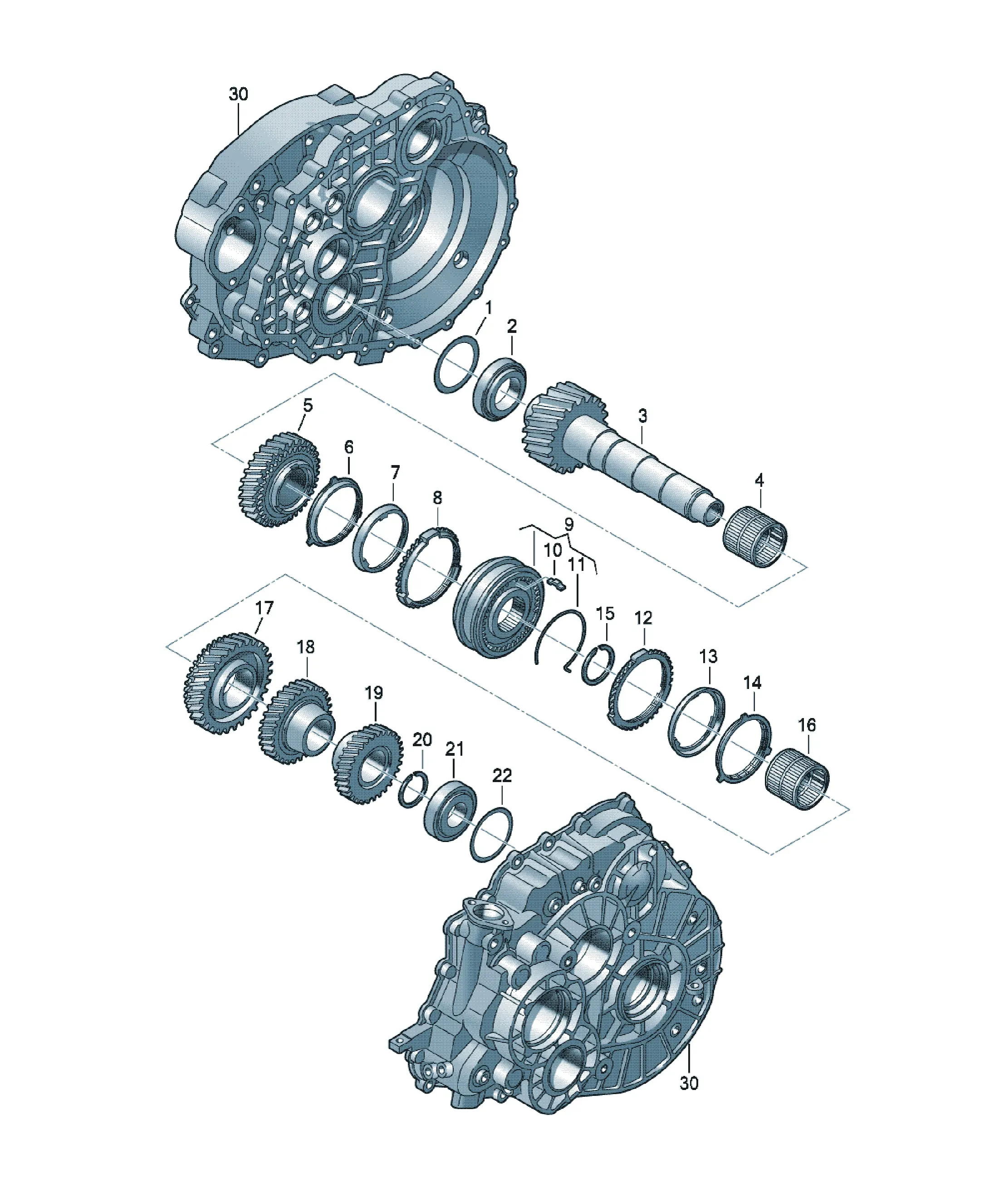 Transmission output shaft diagram