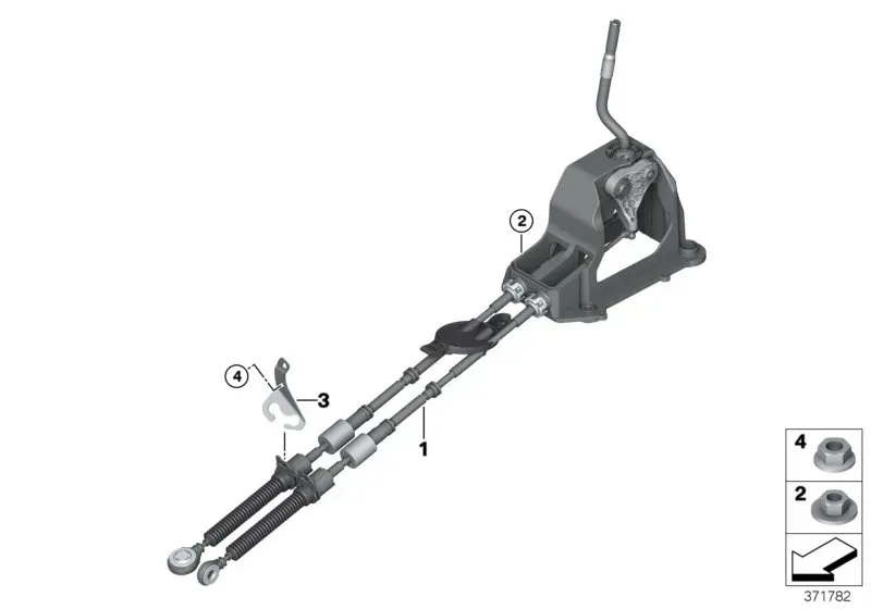 Gear shift mechanism diagram