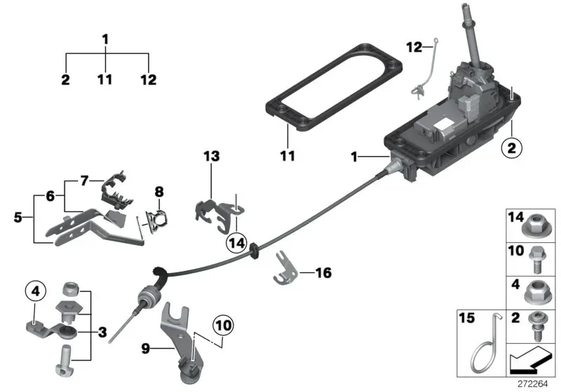 Gear shift mechanism diagram