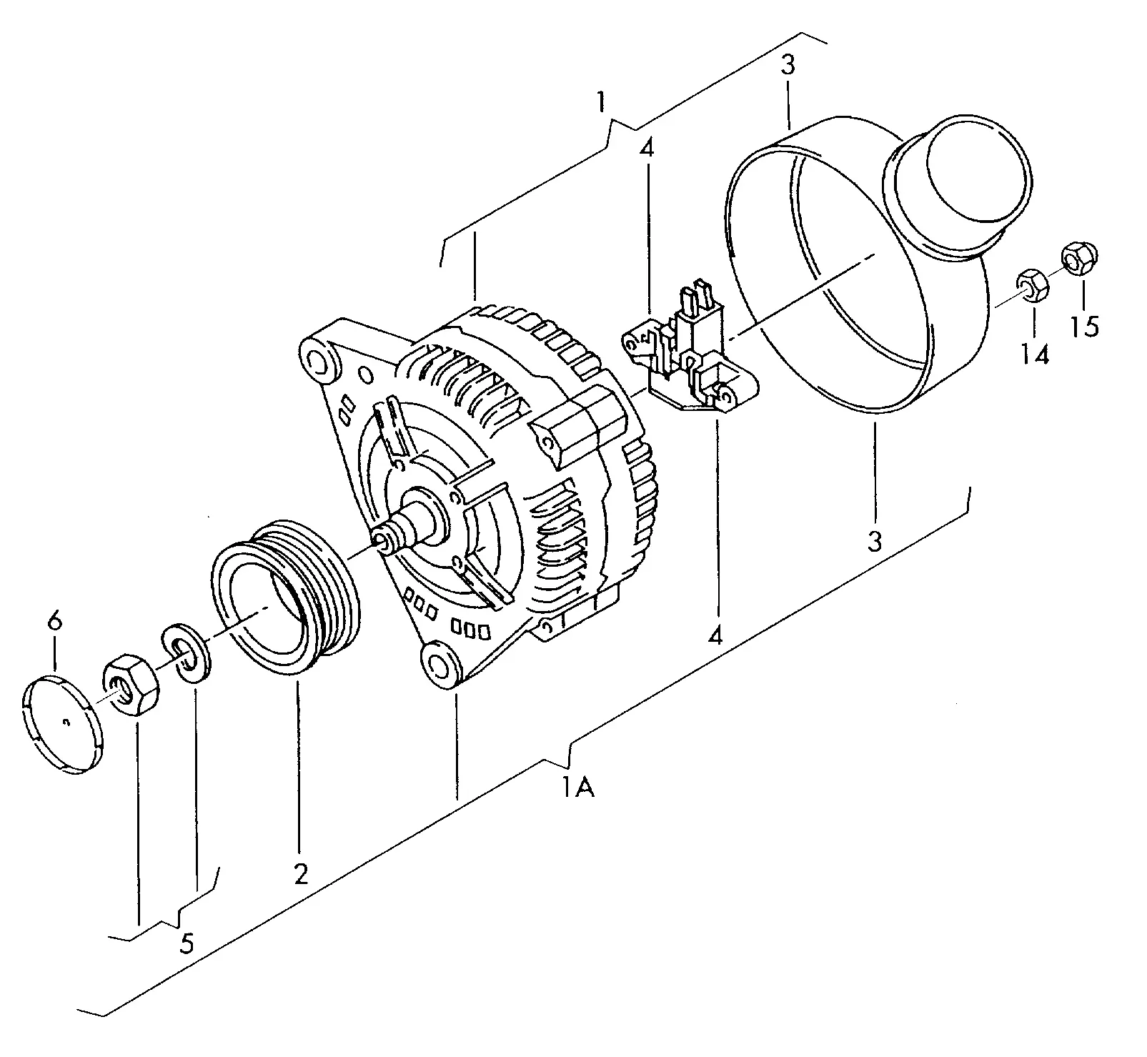Alternator and Components diagram