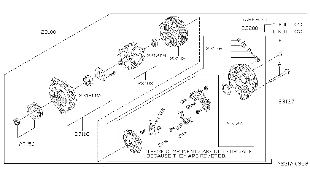 Hitachi Alternator diagram