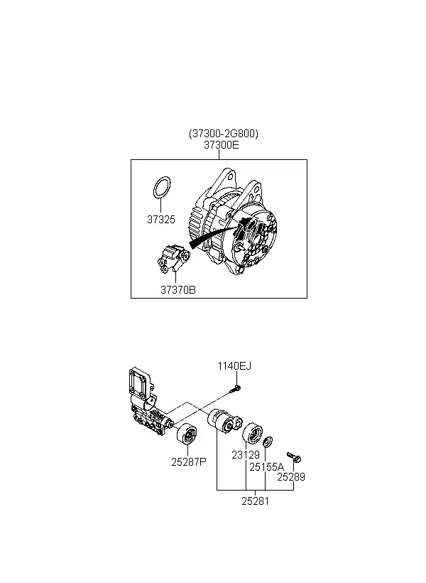 Alternator Assembly diagram