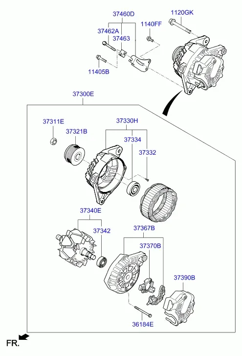 Генератор в сборе diagram