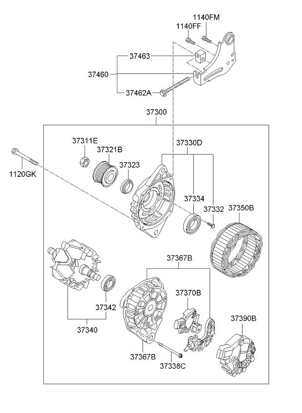 Alternator diagram