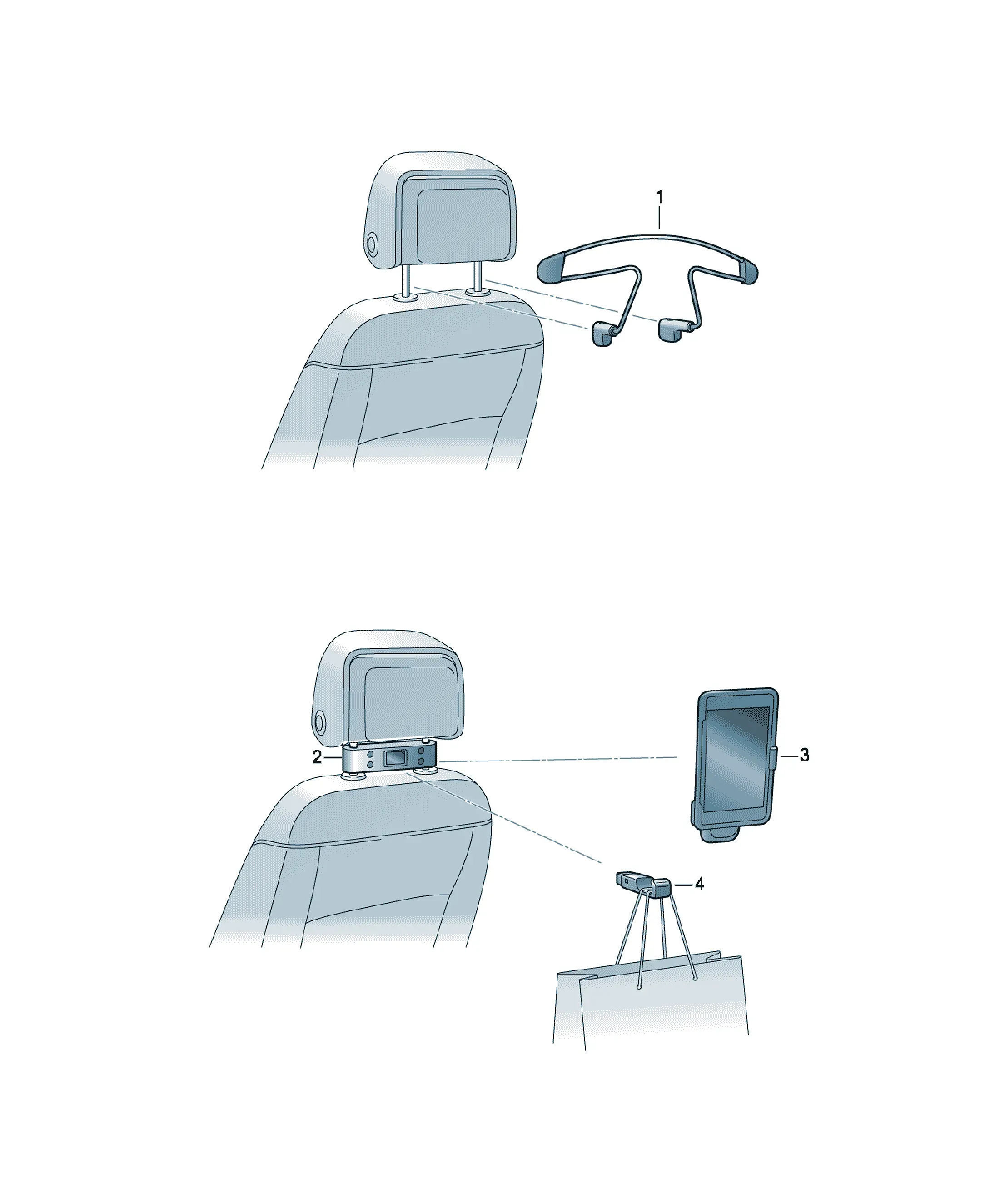 Interior accessories diagram