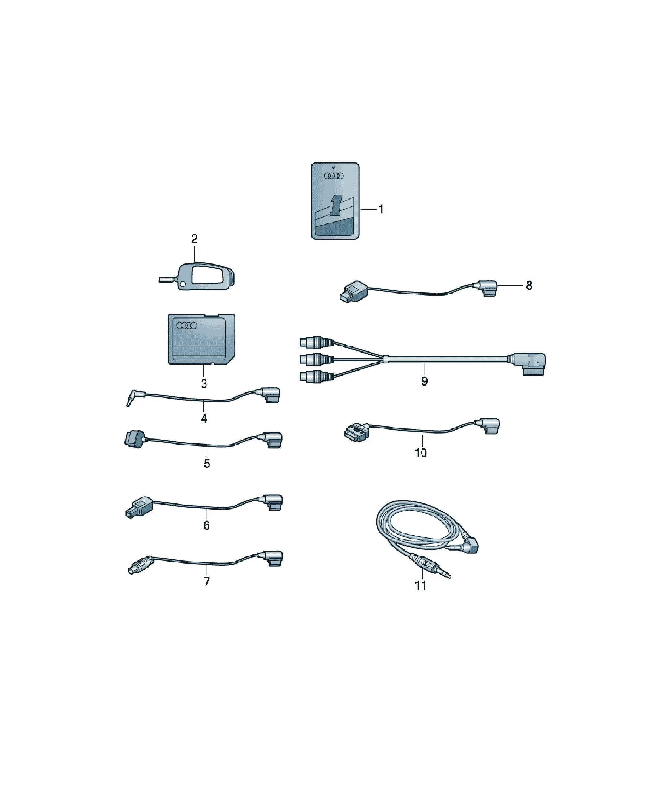 Multimedia accessories diagram