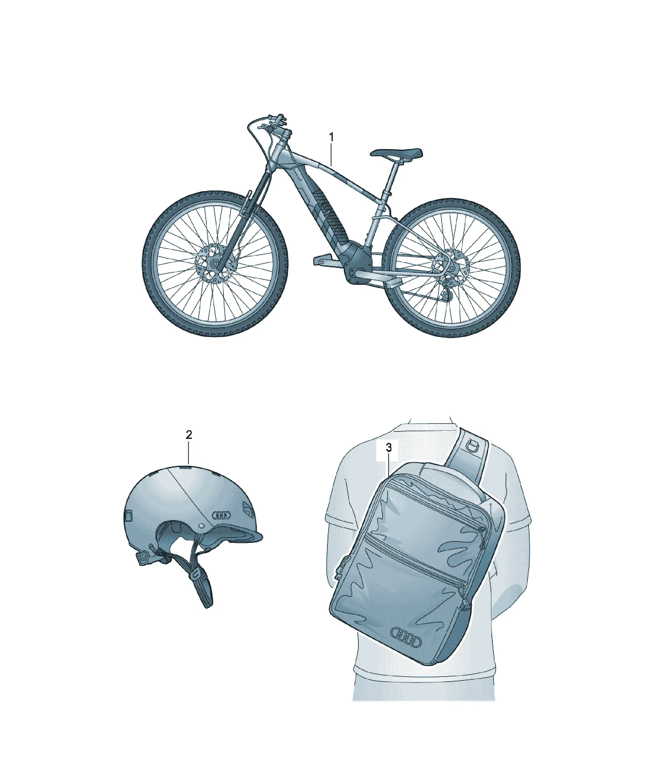 Bicycle carrier diagram
