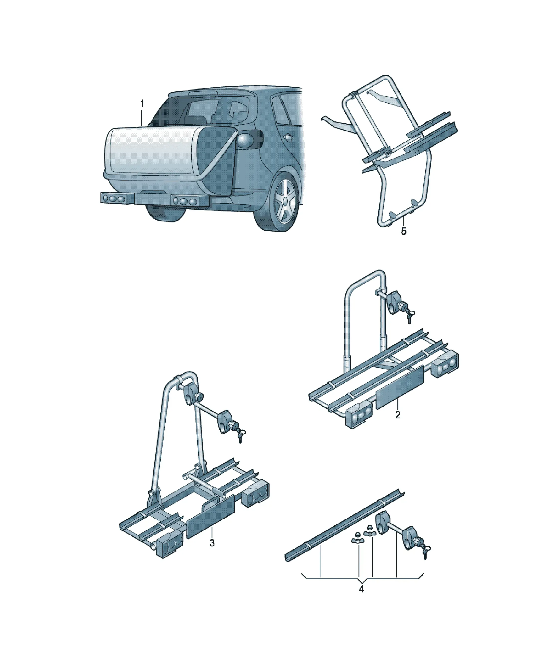 Bicycle carrier diagram