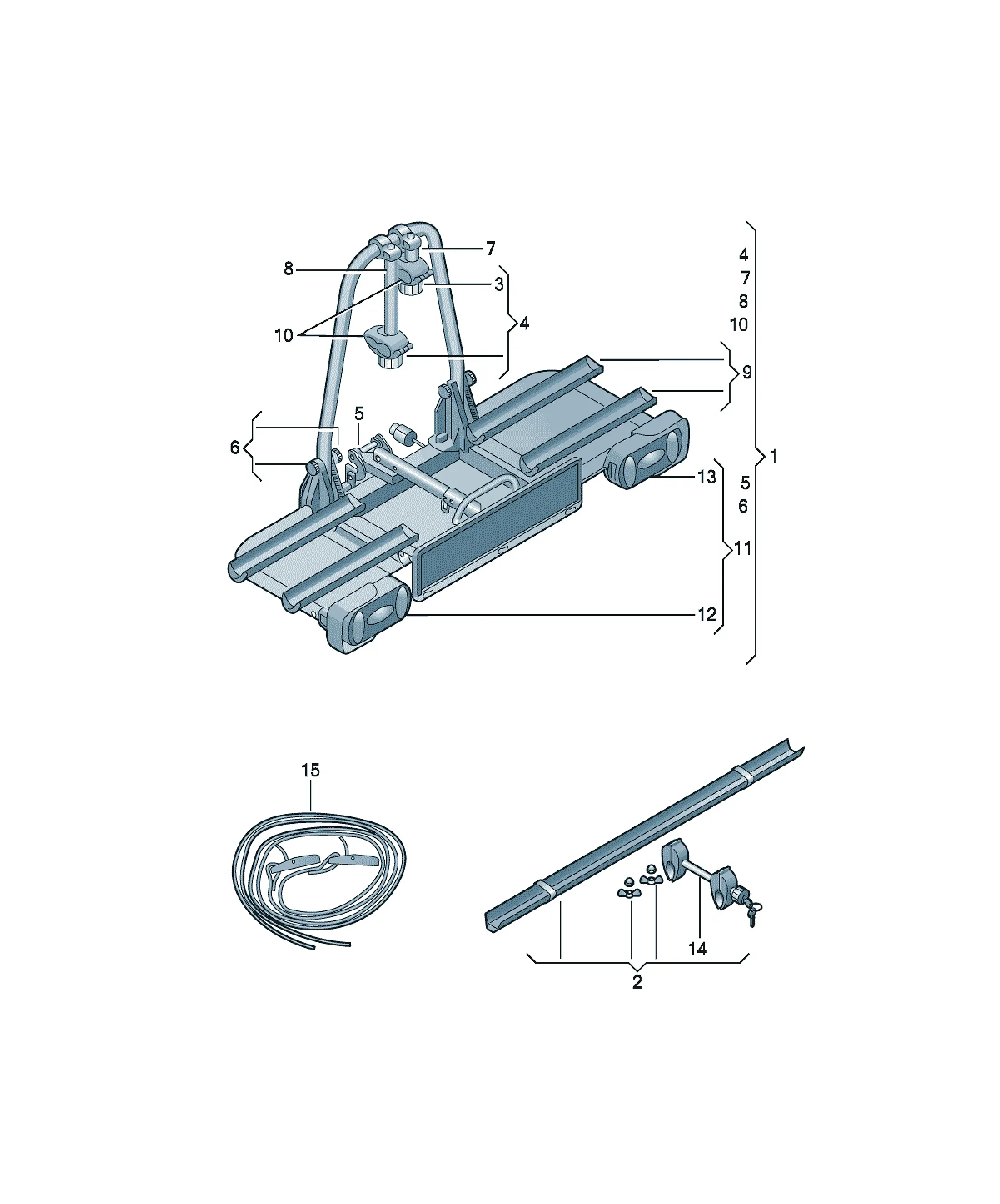 Genuine accessories diagram