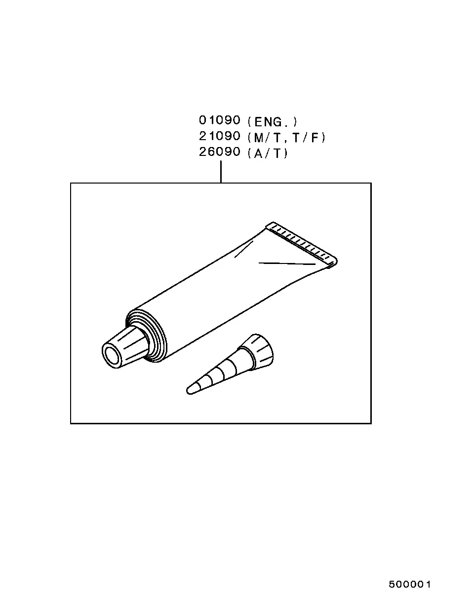 Engine sealant diagram