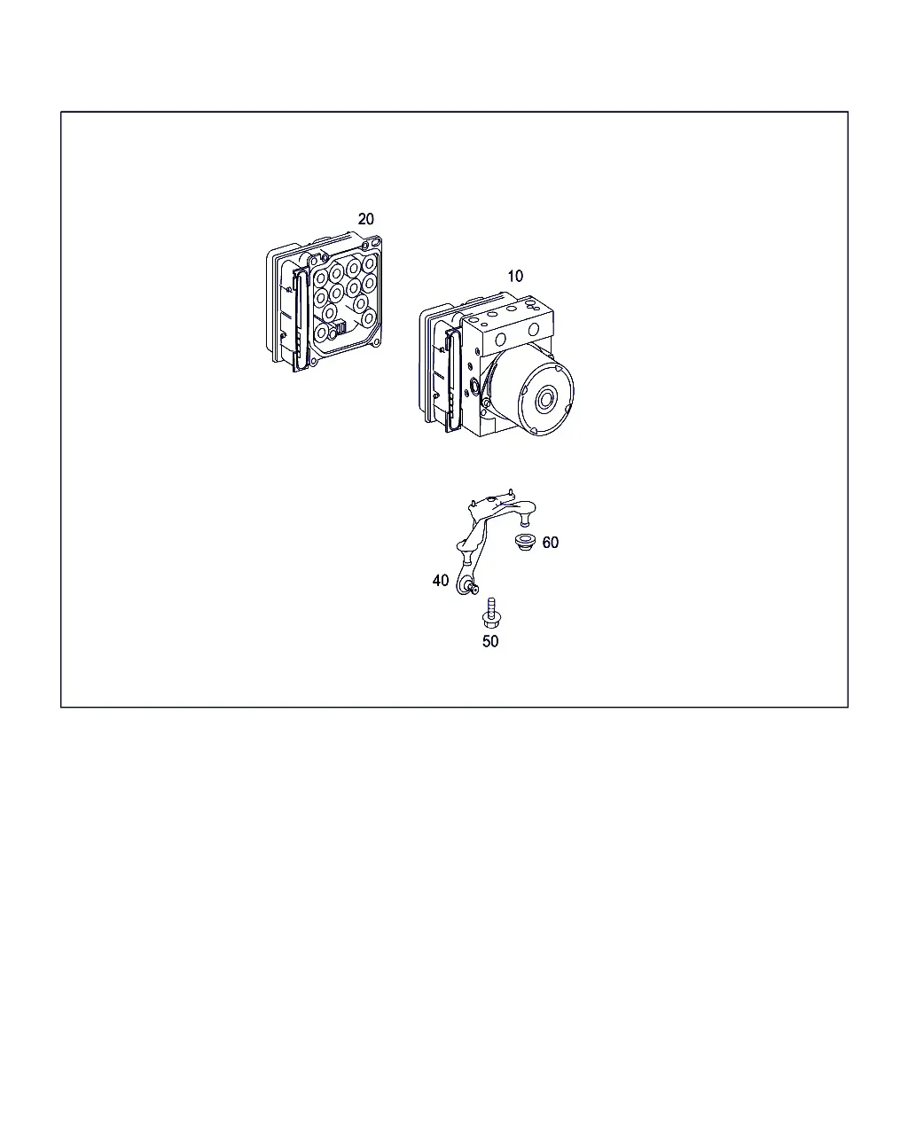 ABS hydraulic unit diagram