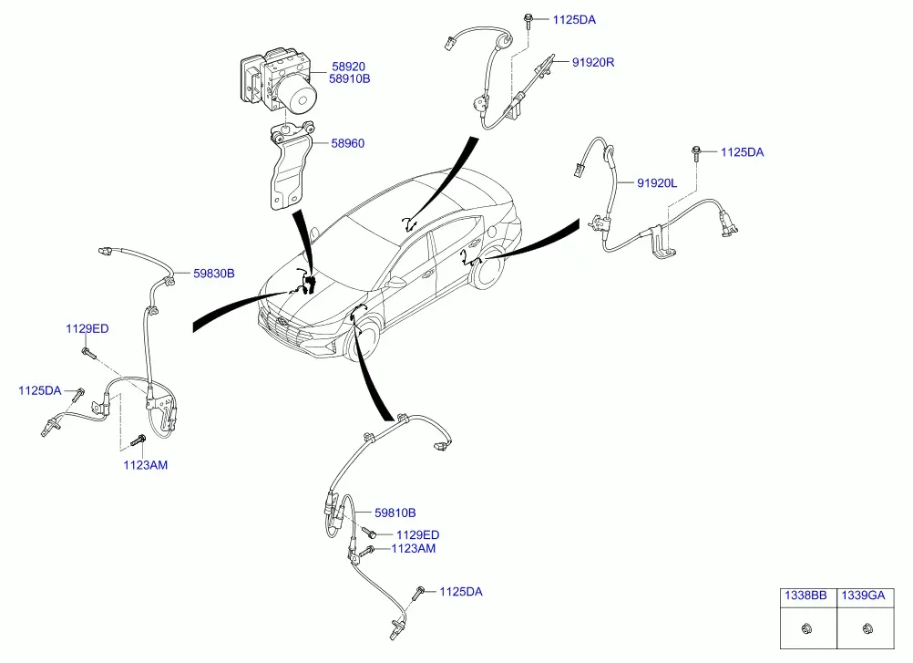 ABS Hydraulic Unit diagram