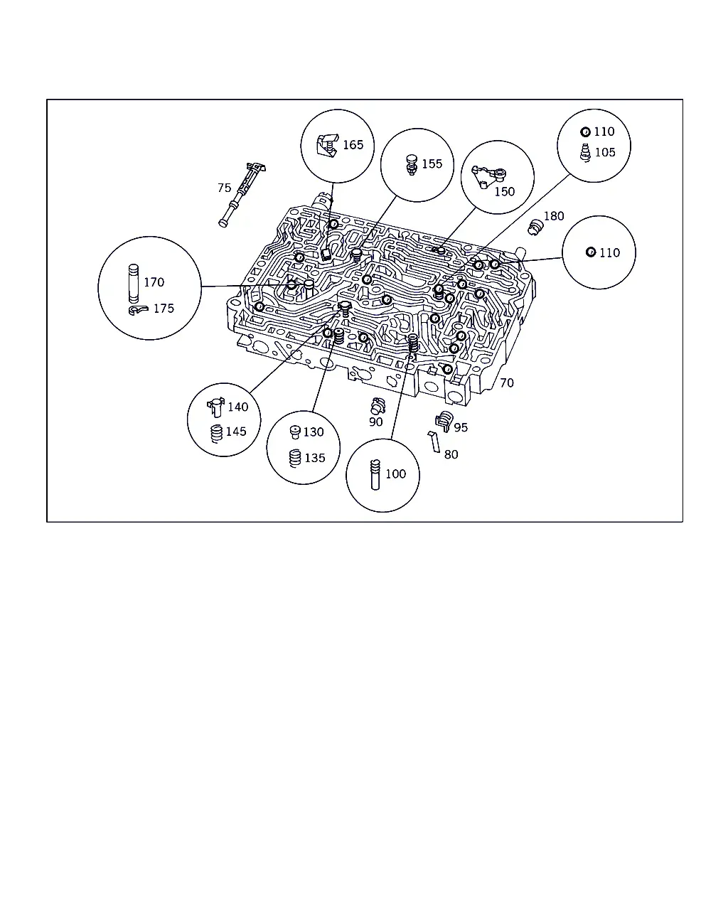 Transmission valve body diagram
